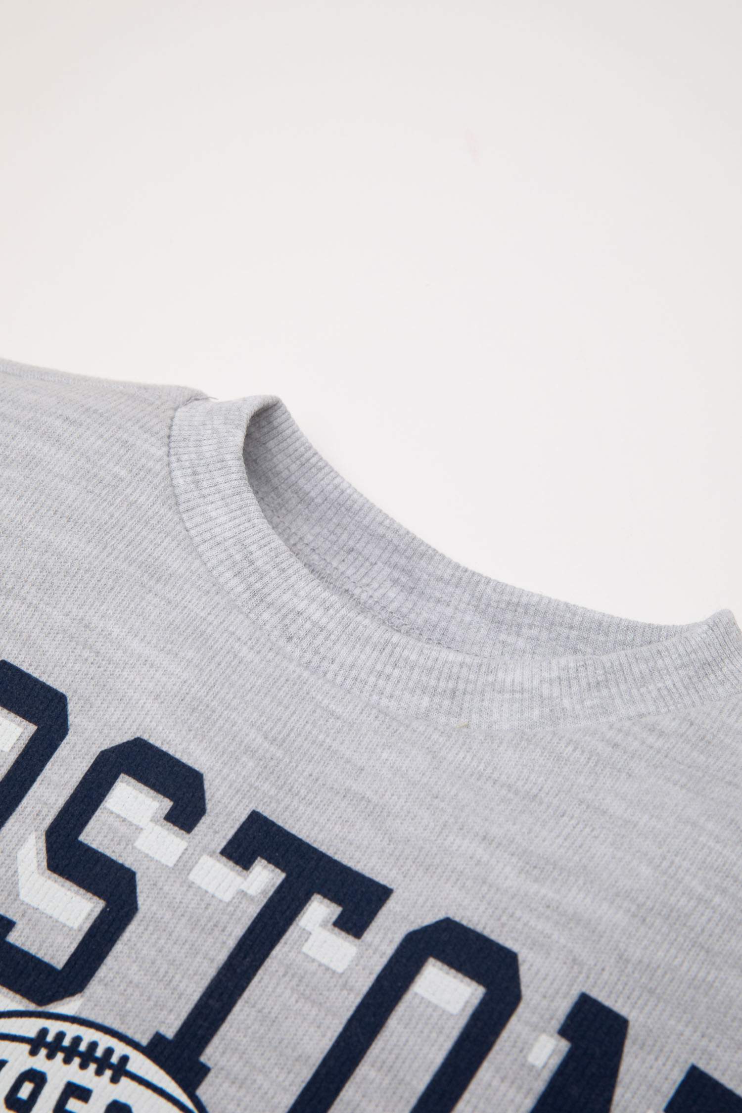 Erkek Bebek 2'li Takım Baskılı Selanik Kumaş Sweatshirt Jogger Eşofman Altı