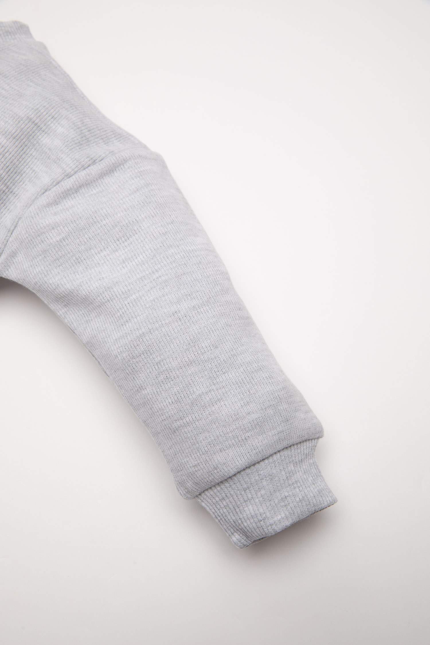 Erkek Bebek 2'li Takım Baskılı Selanik Kumaş Sweatshirt Jogger Eşofman Altı