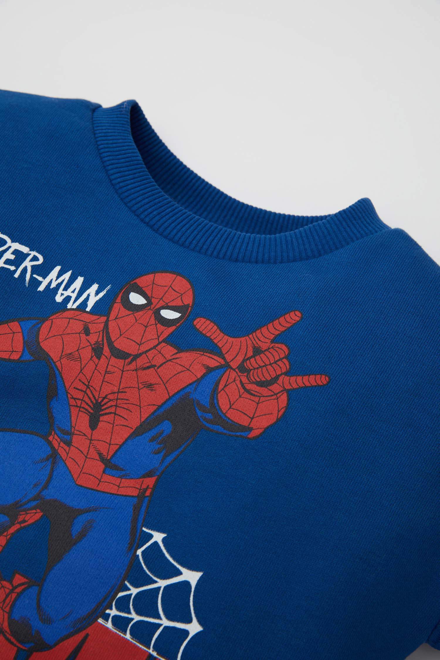 Erkek Bebek 2'li Takım Marvel Comics Sweatshirt Beli Lastikli Jogger Eşofman Altı