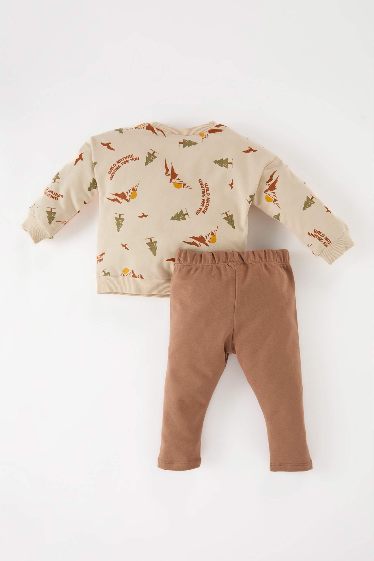 Ensemble de Sweatshirt imprimé et Pantalon à taille élastique pour BéBé Garçon
