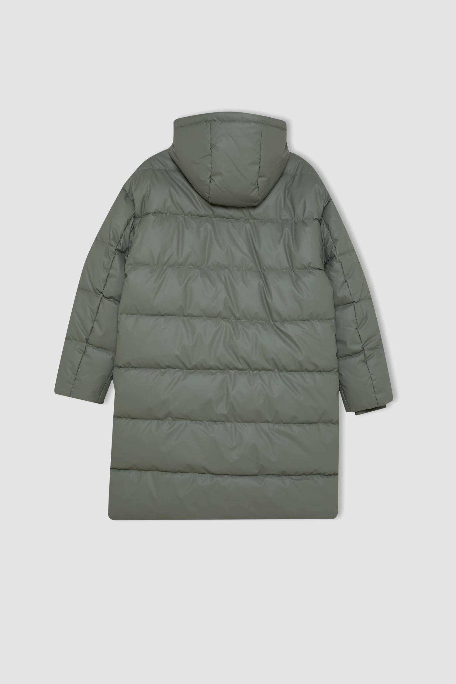 Regular Fit Kapüşonlu Fermuarlı Cepli Parka