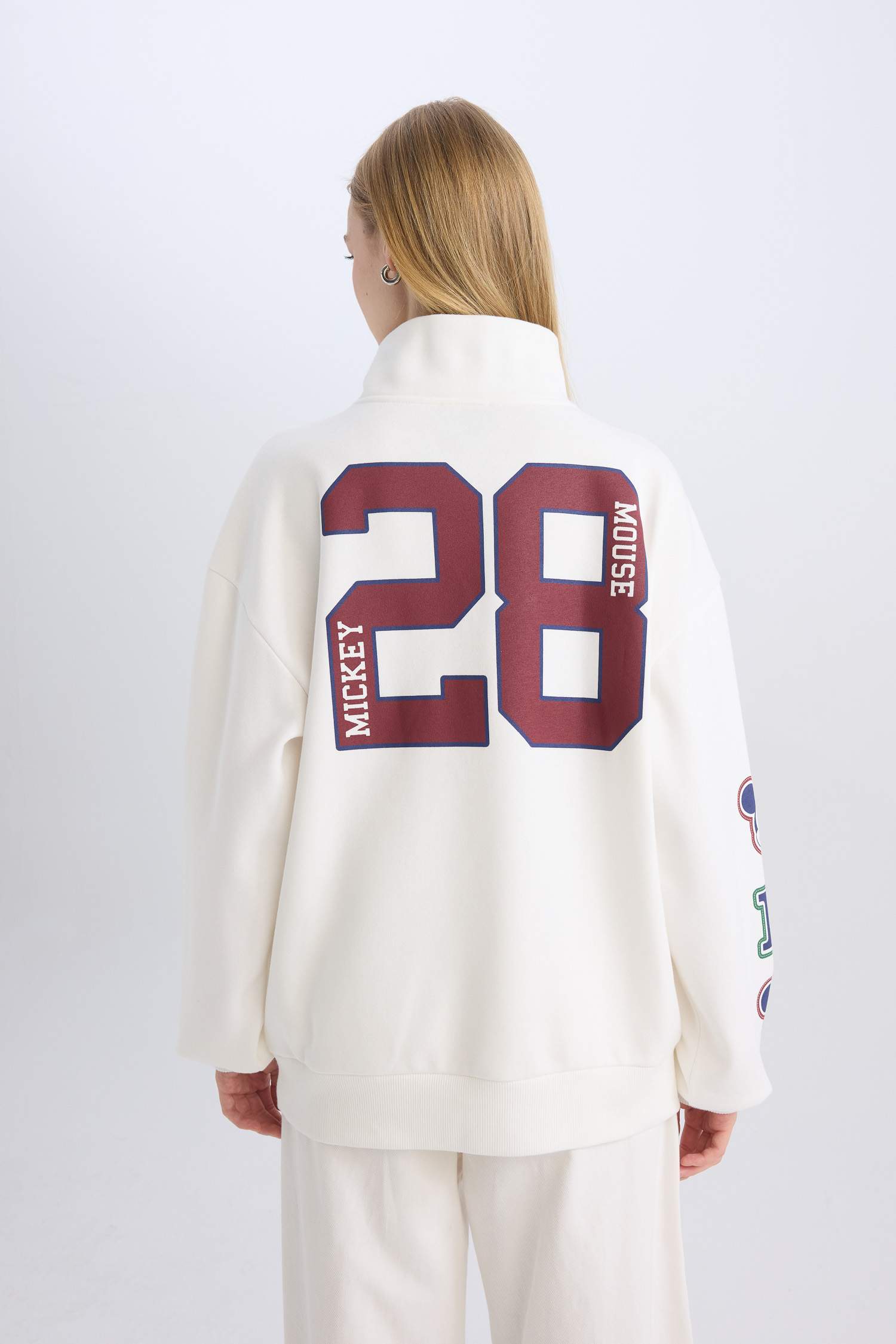 Coool Disney Mickey & Minnie Лицензиялық үлкен пішім үлкен жартылай найзағай Свитер