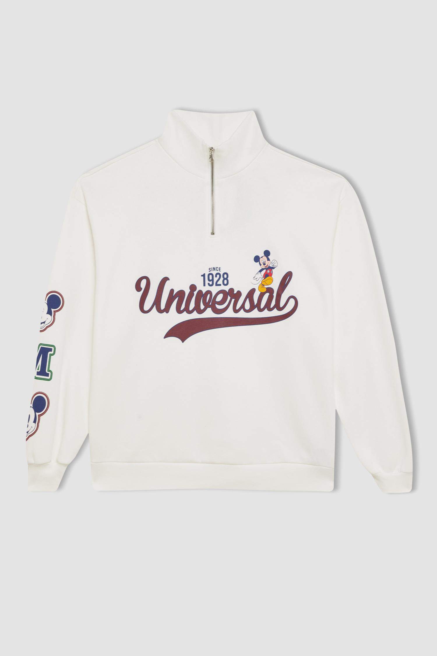 Coool Disney Mickey & Minnie Лицензиялық үлкен пішім үлкен жартылай найзағай Свитер