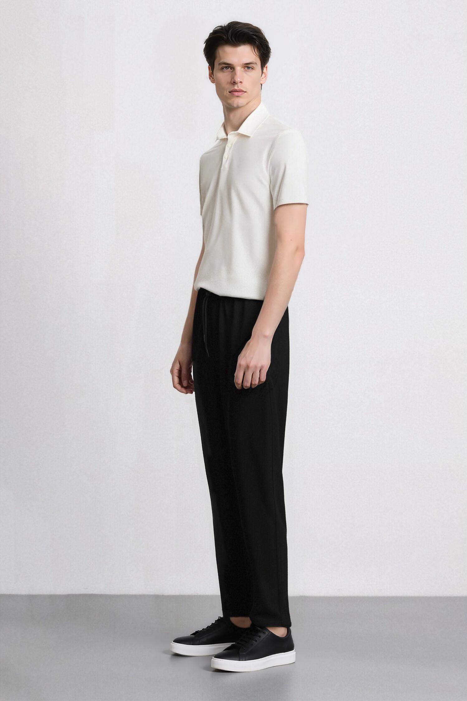 Yazlık Jogger Pantolon Beli Bağcıklı Cepli