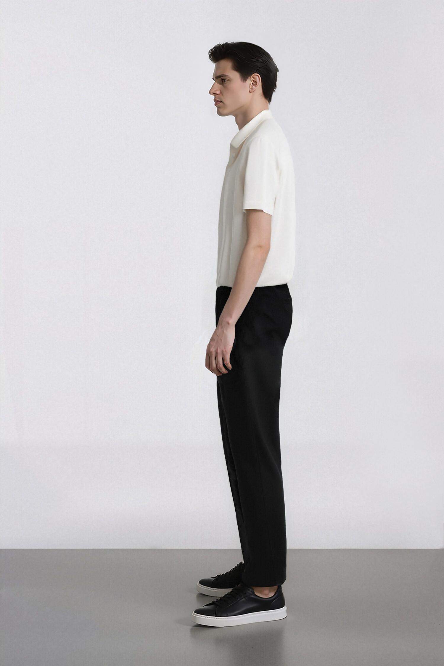 Yazlık Jogger Pantolon Beli Bağcıklı Cepli