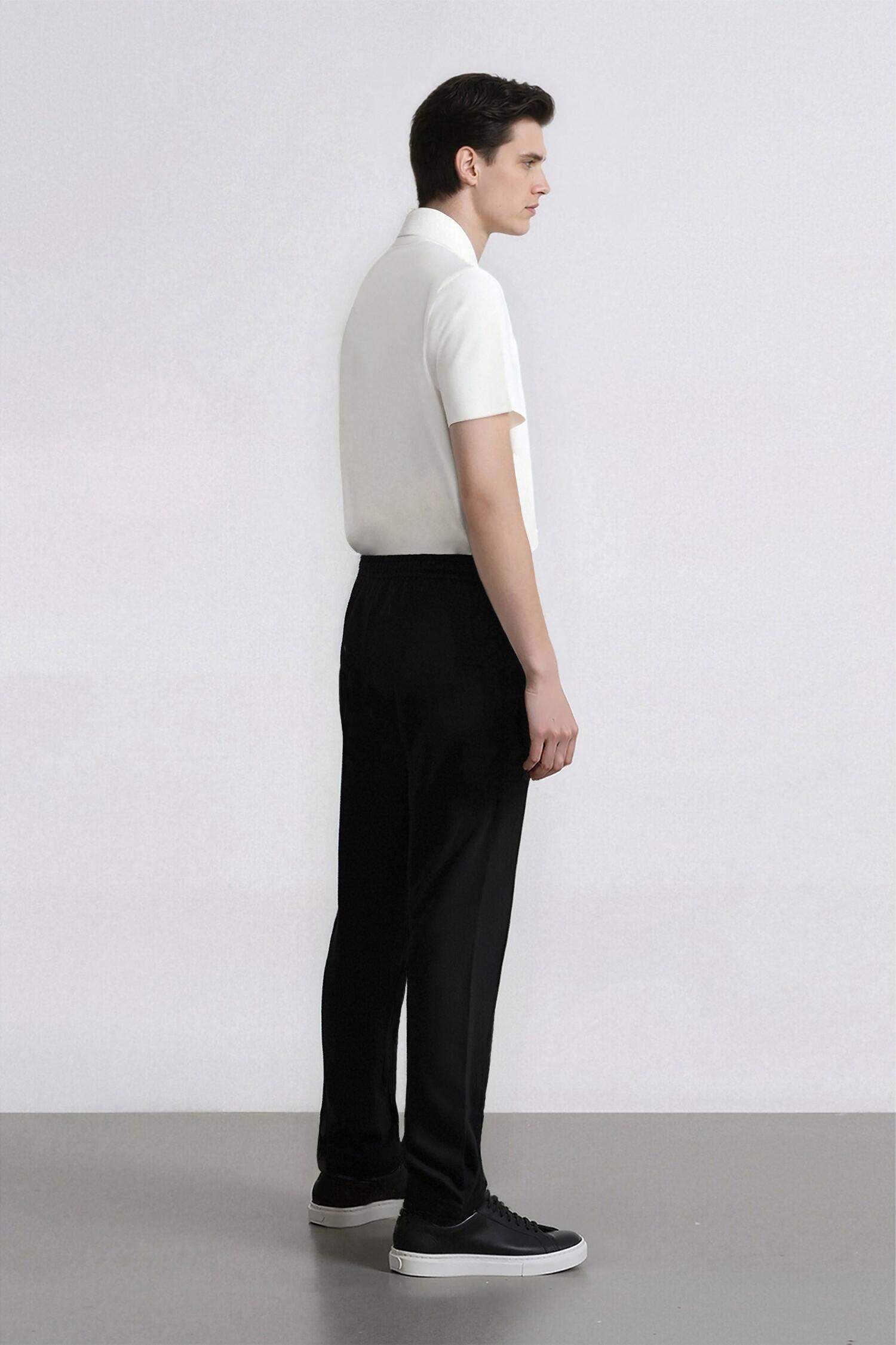 Yazlık Jogger Pantolon Beli Bağcıklı Cepli