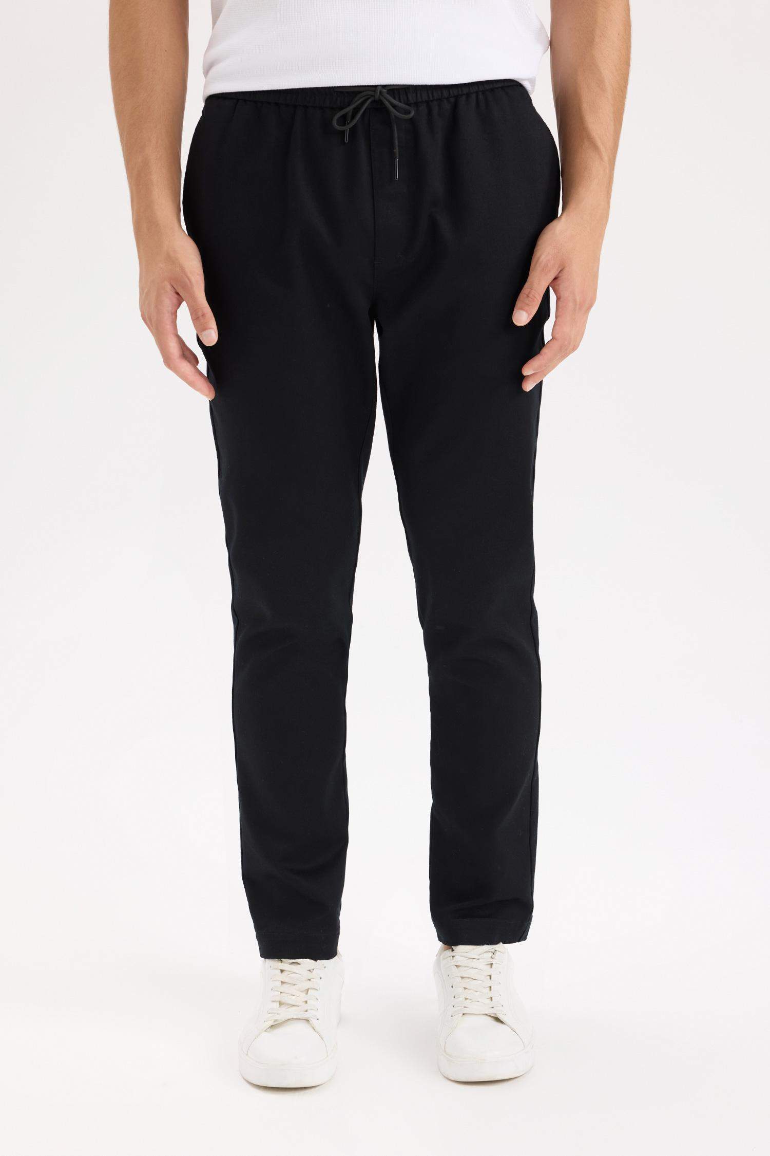 Yazlık Jogger Pantolon Beli Bağcıklı Cepli