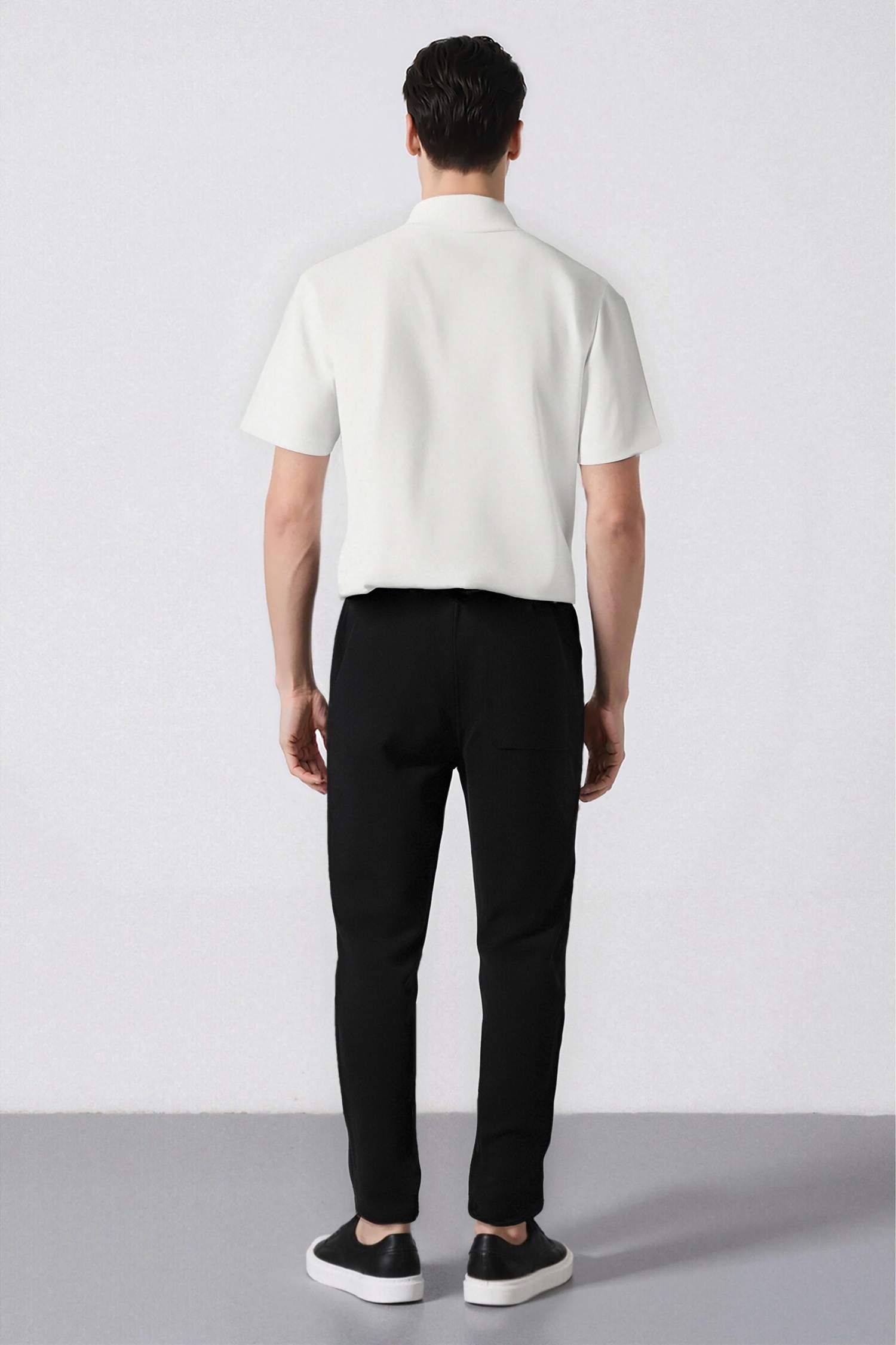 Yazlık Jogger Pantolon Beli Bağcıklı Cepli