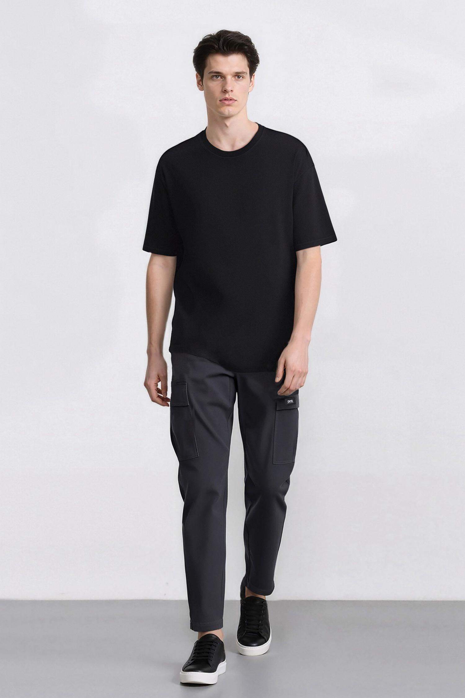 Relax Fit Rahat Kesim Yazlık Pantolon Kargo Cepli Düz Paça