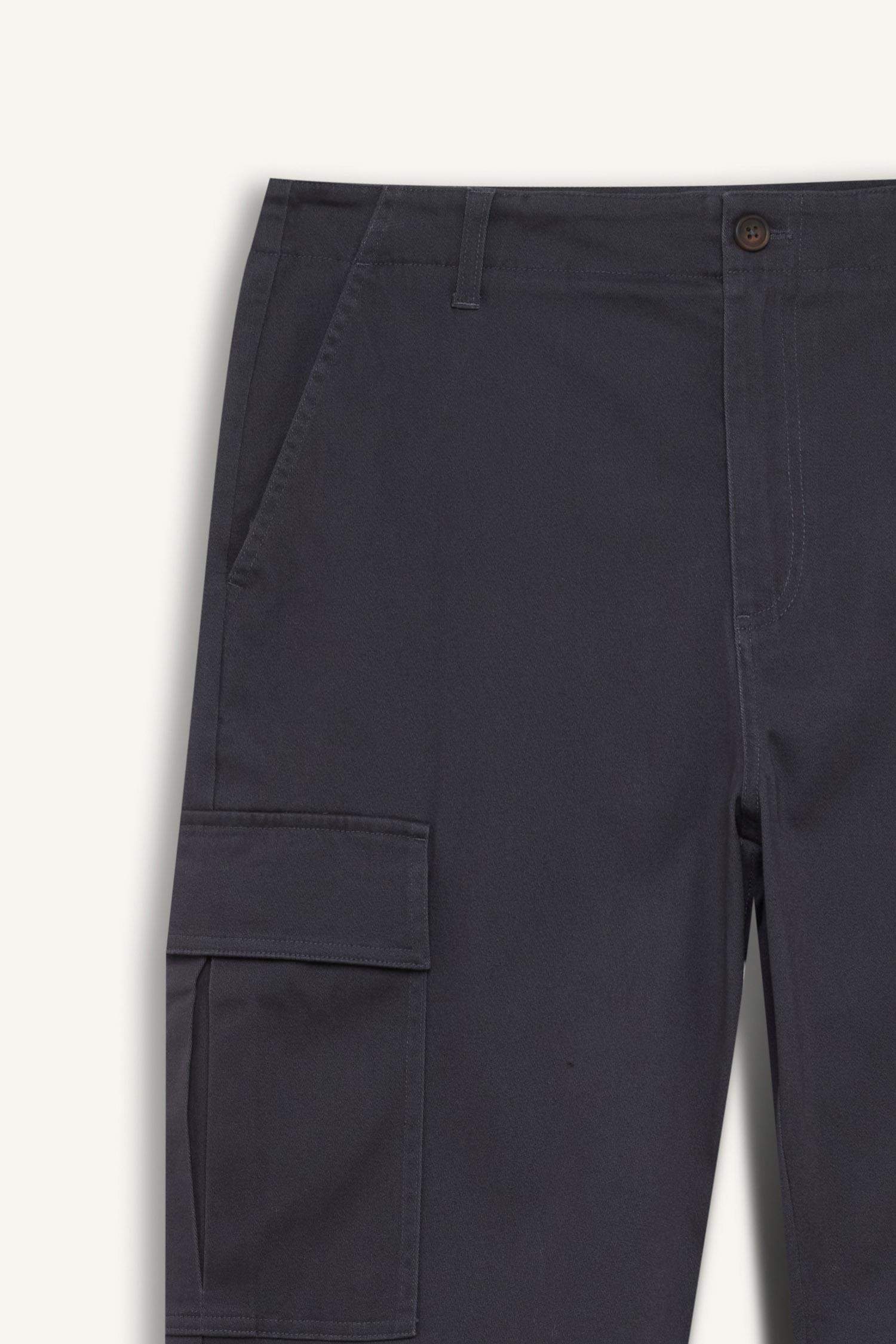 Relax Fit Rahat Kesim Yazlık Pantolon Kargo Cepli Düz Paça