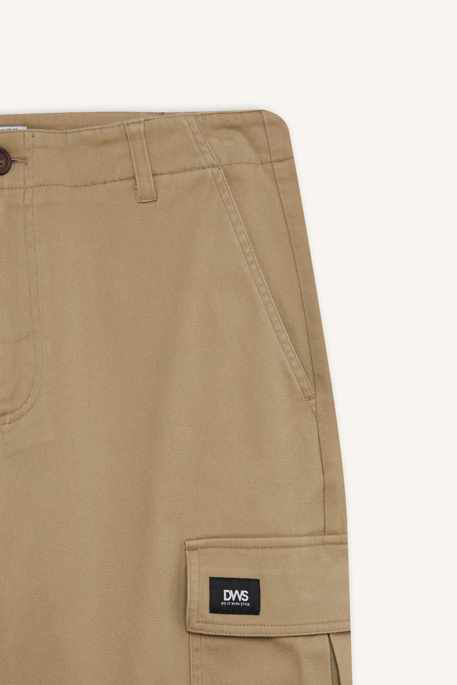 Relax Fit Rahat Kesim Yazlık Pantolon Kargo Cepli Düz Paça