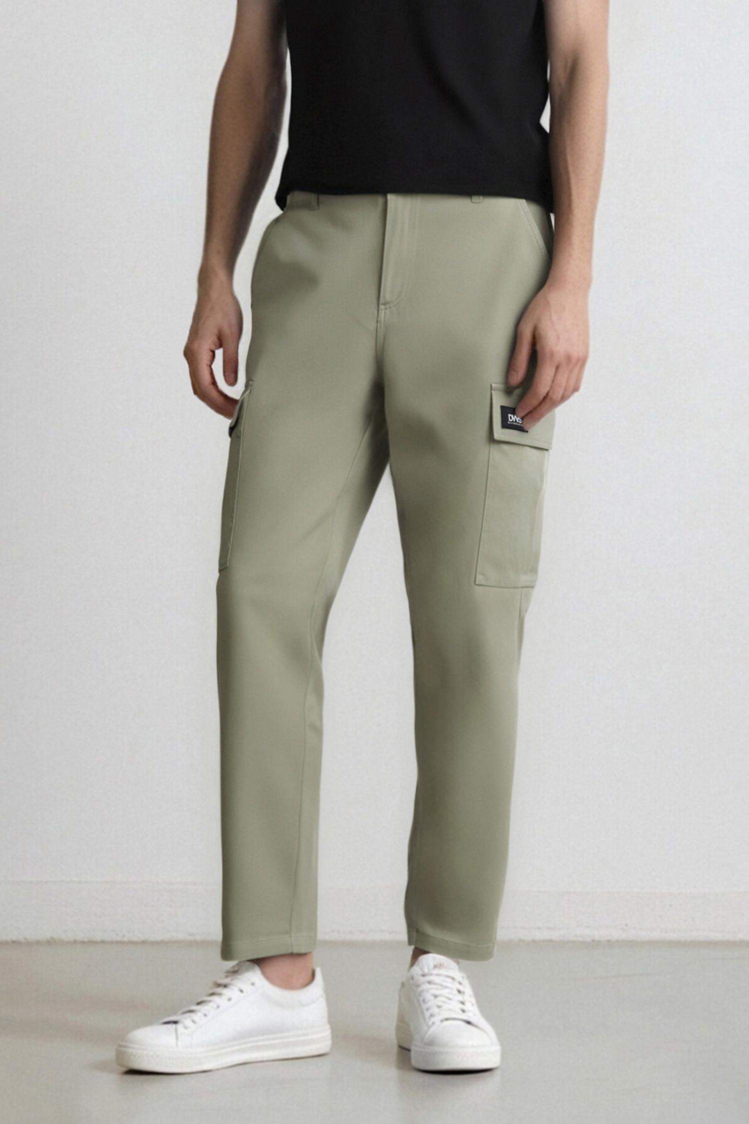 Relax Fit Rahat Kesim Yazlık Pantolon Kargo Cepli Düz Paça