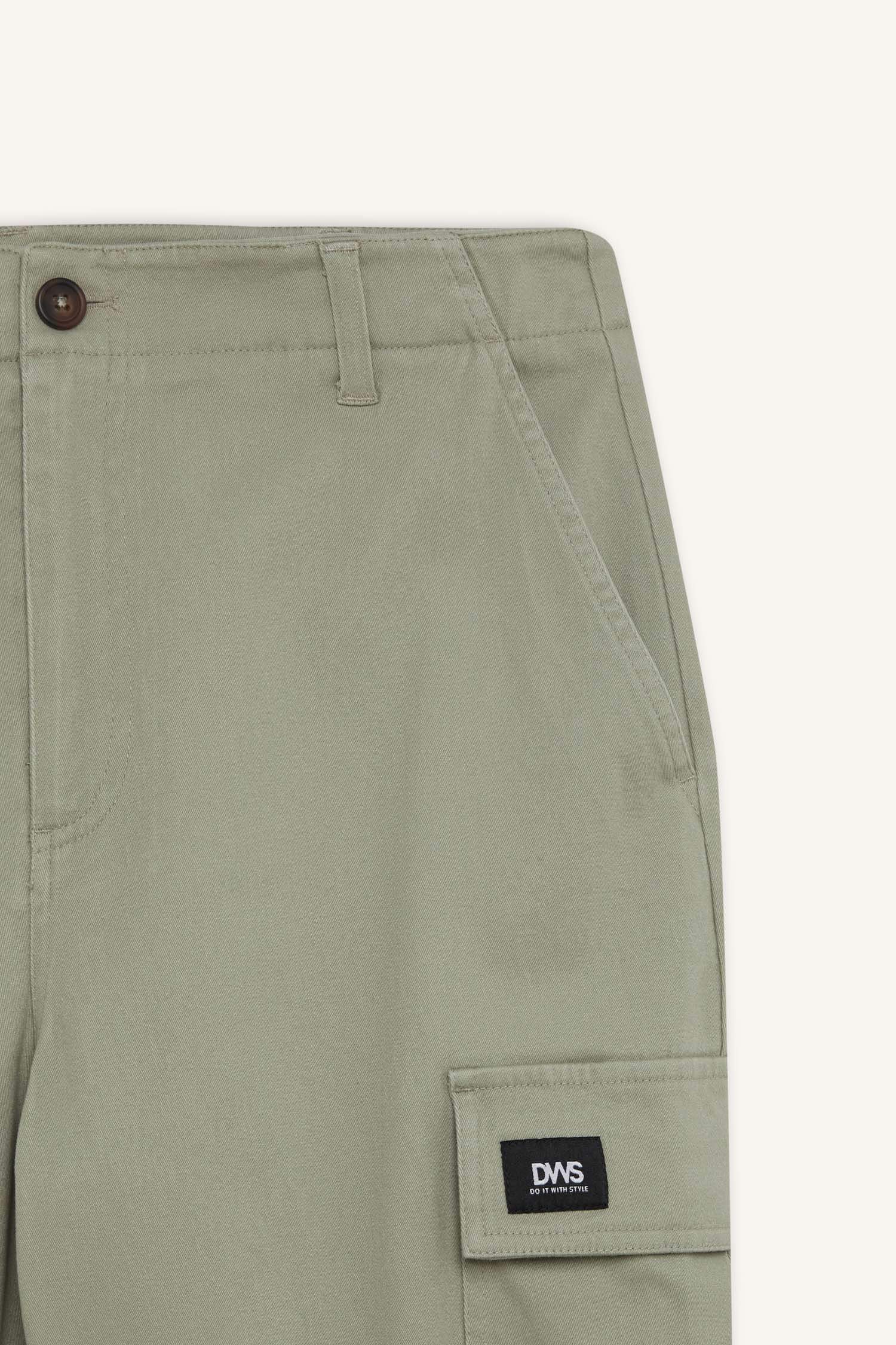 Relax Fit Rahat Kesim Yazlık Pantolon Kargo Cepli Düz Paça