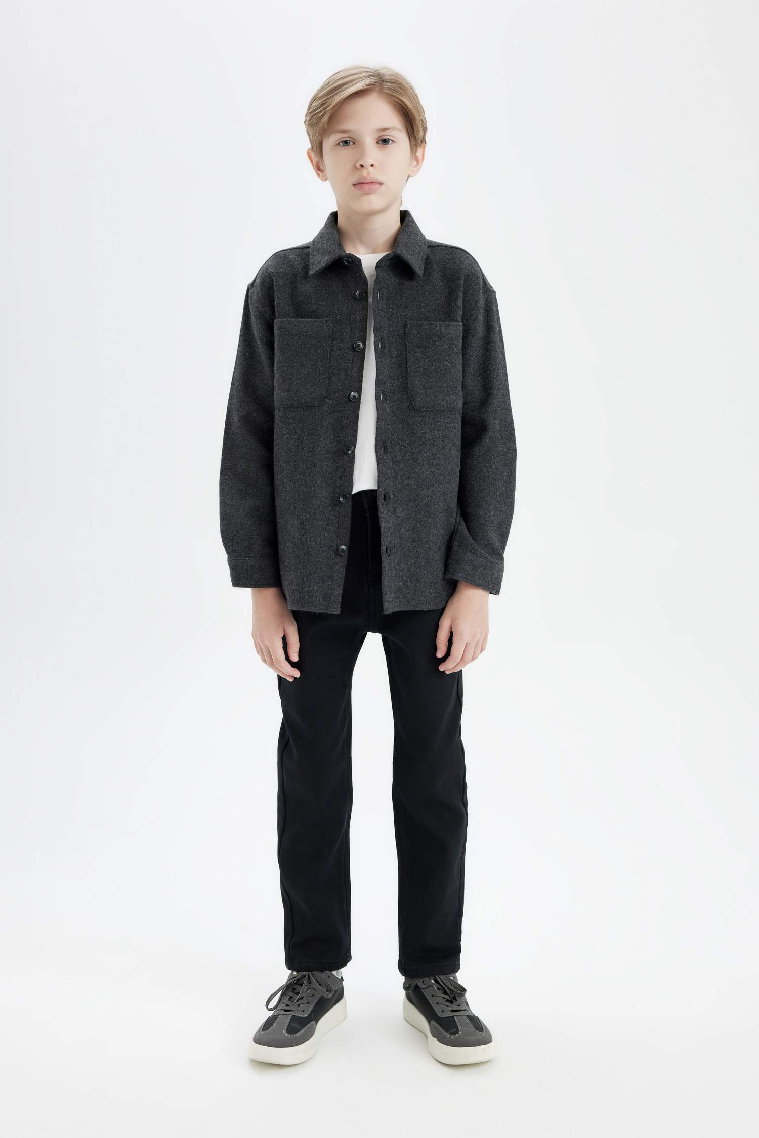 Chemise Oversize à Manches Longues pour Garçon