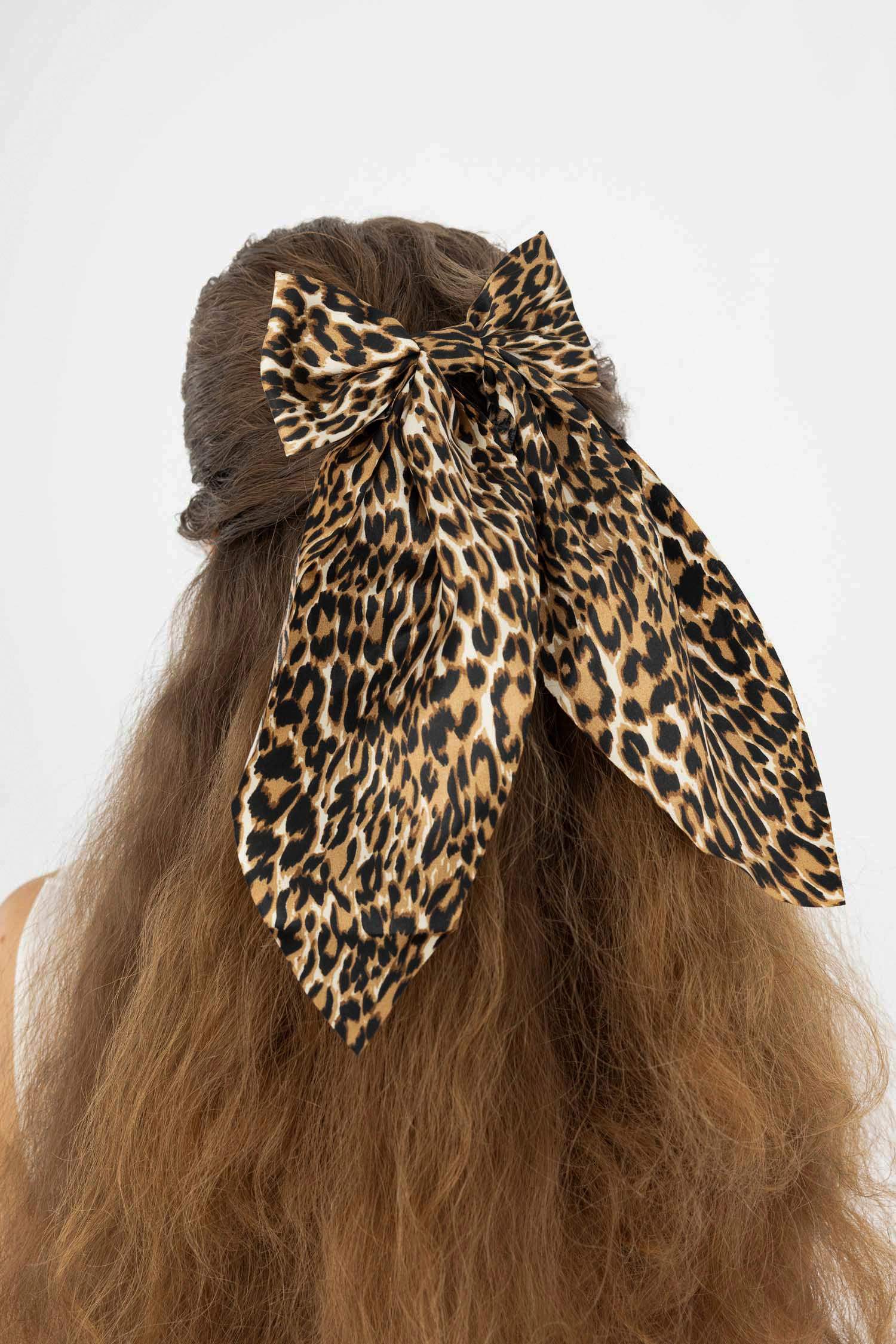 Woman Leopard Pattern Hair Clip