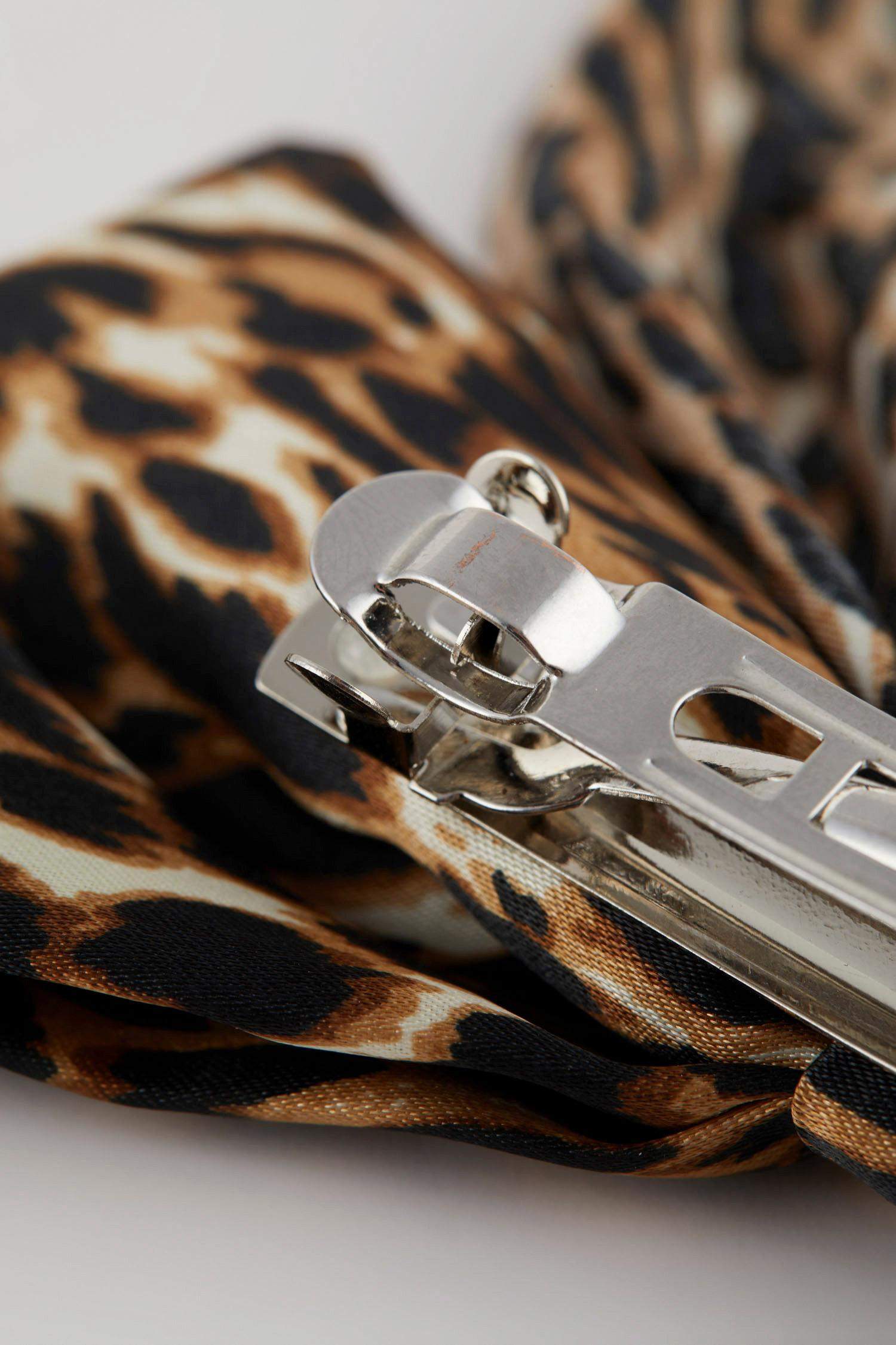 Woman Leopard Pattern Hair Clip