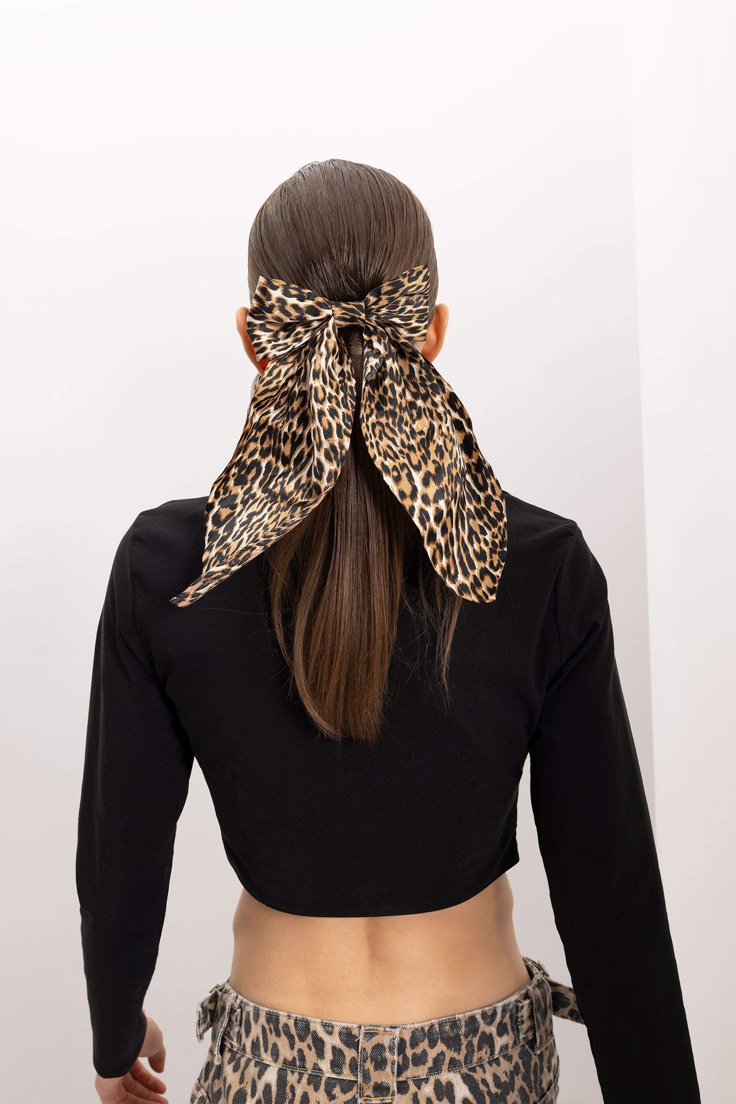 Woman Leopard Pattern Hair Clip