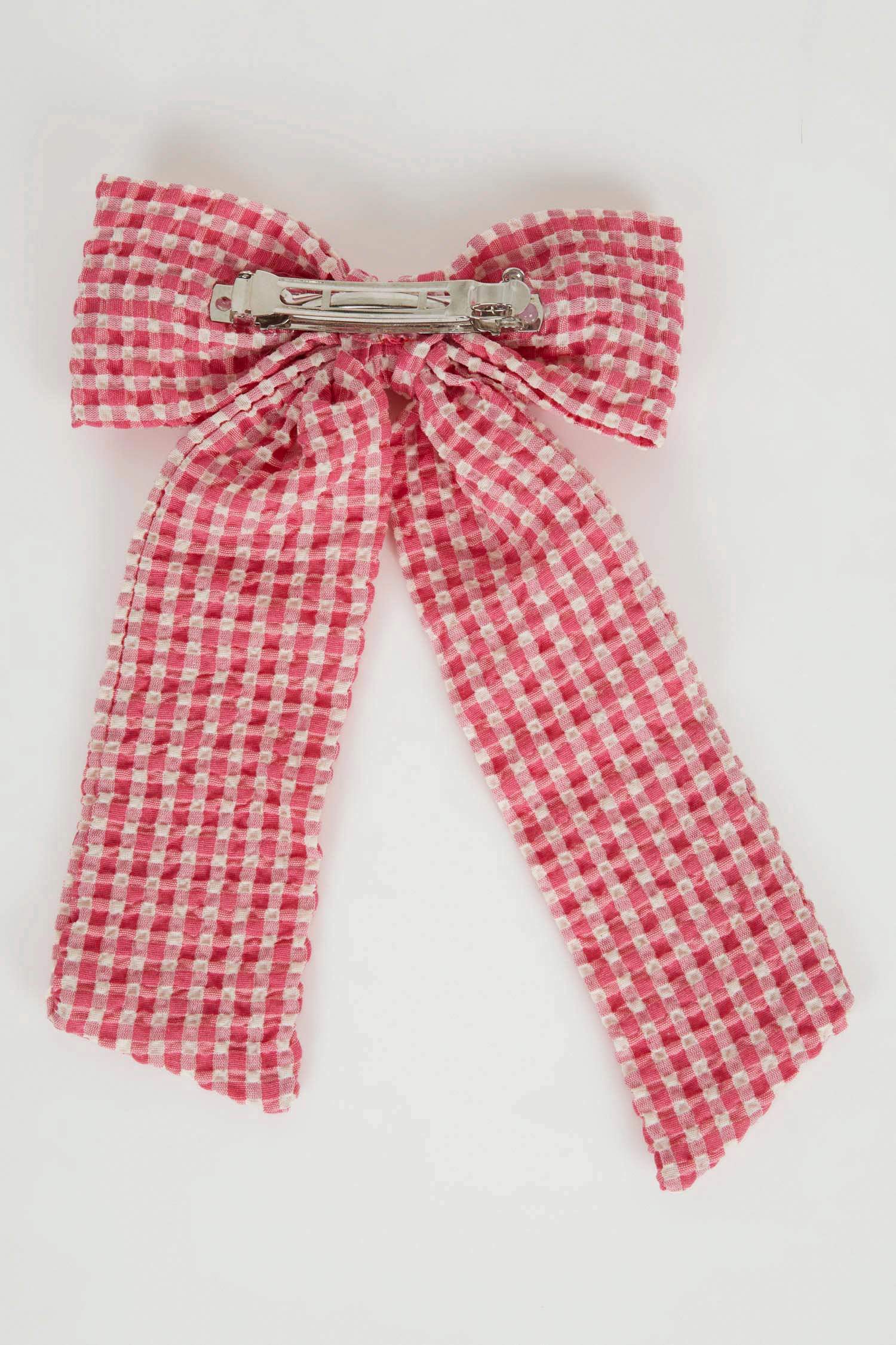 Noeud Papillon Rouge à Carreaux avec Ruban