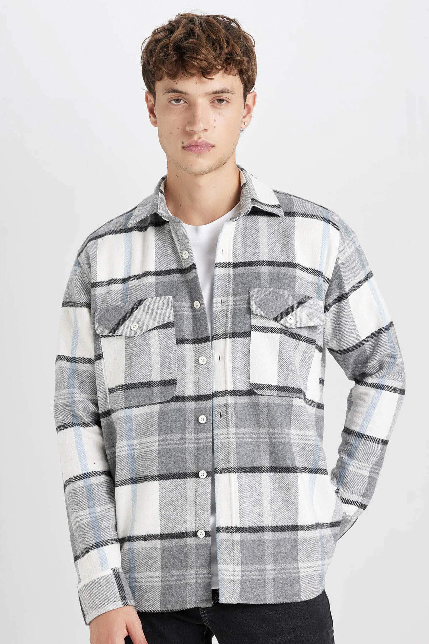 Regular Fit Plaid Lumberjack Flannel Shirt