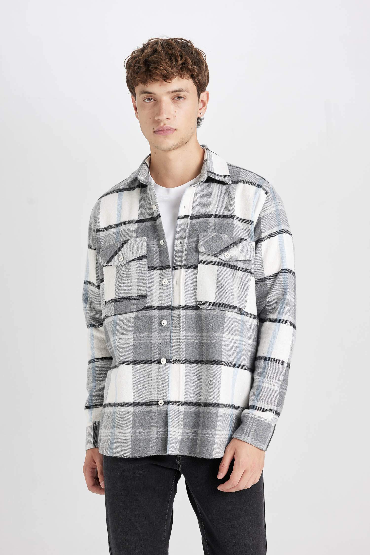Regular Fit Plaid Lumberjack Flannel Shirt