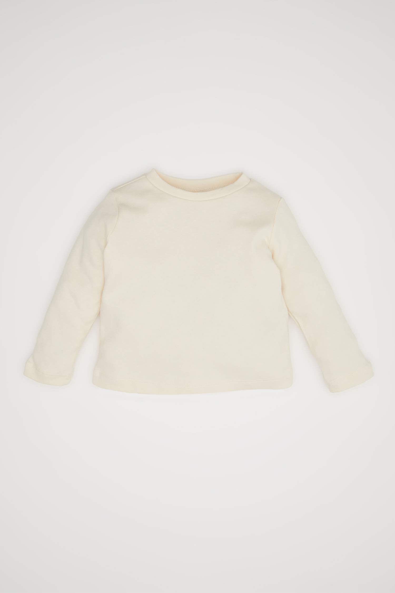 Kız Bebek 3'lü Takım Uzun Kollu Müslin Tişört Puantiyeli Elbise Külotlu Çorap