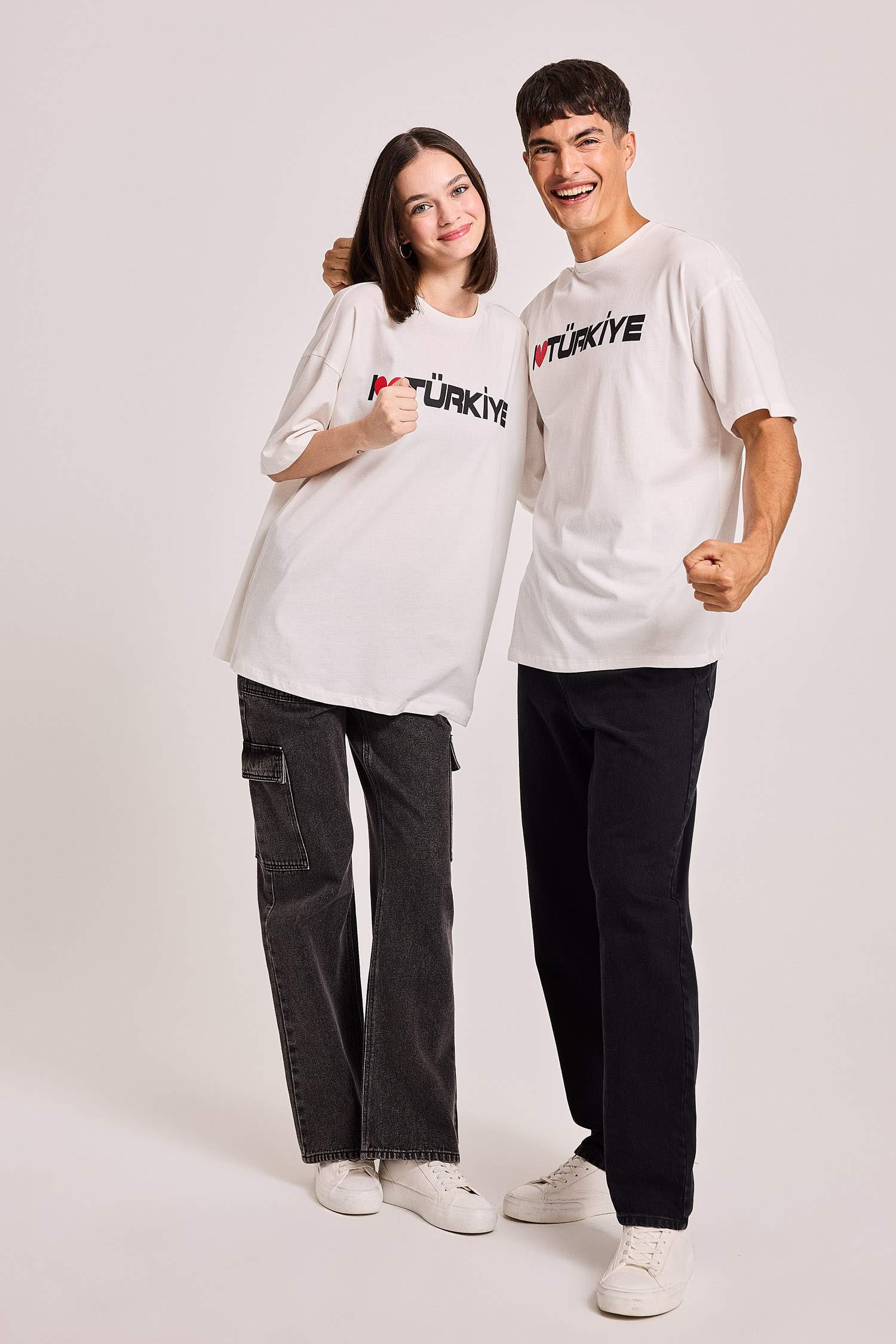 Oversize Fit Printed Short Sleeve T-Shirt