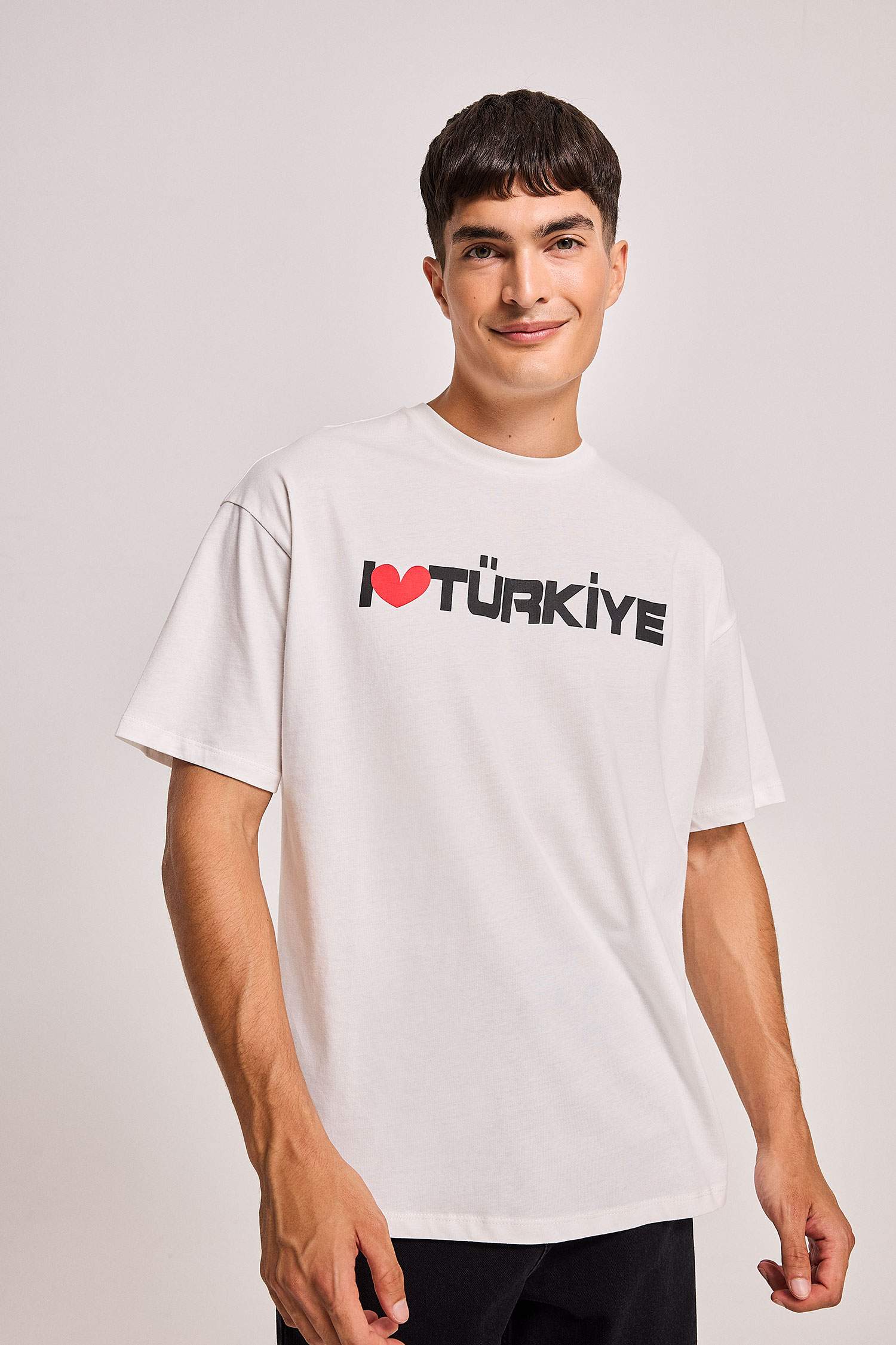 T-Shirt Oversize imprimé à Manches Courtes