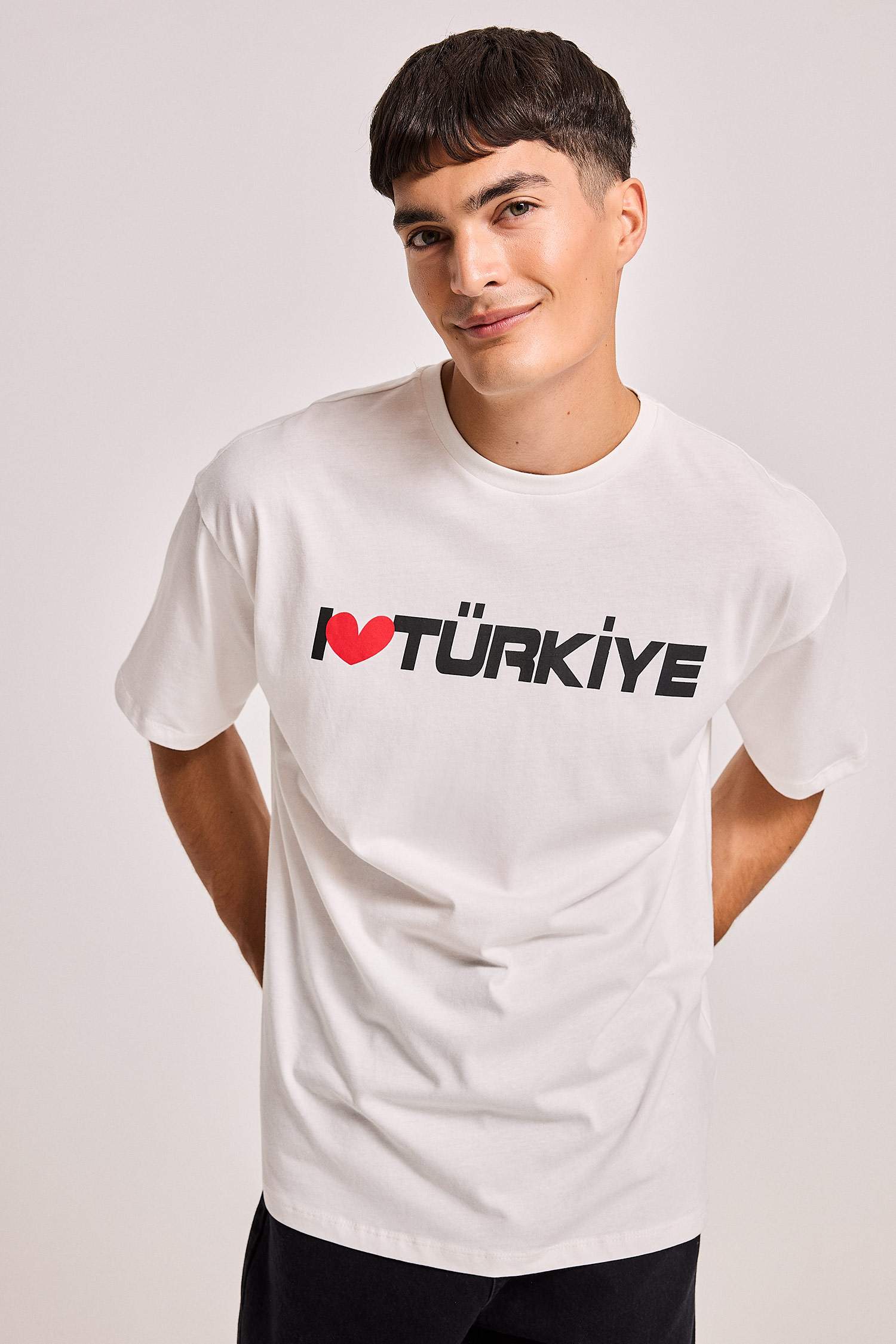 T-Shirt Oversize imprimé à Manches Courtes