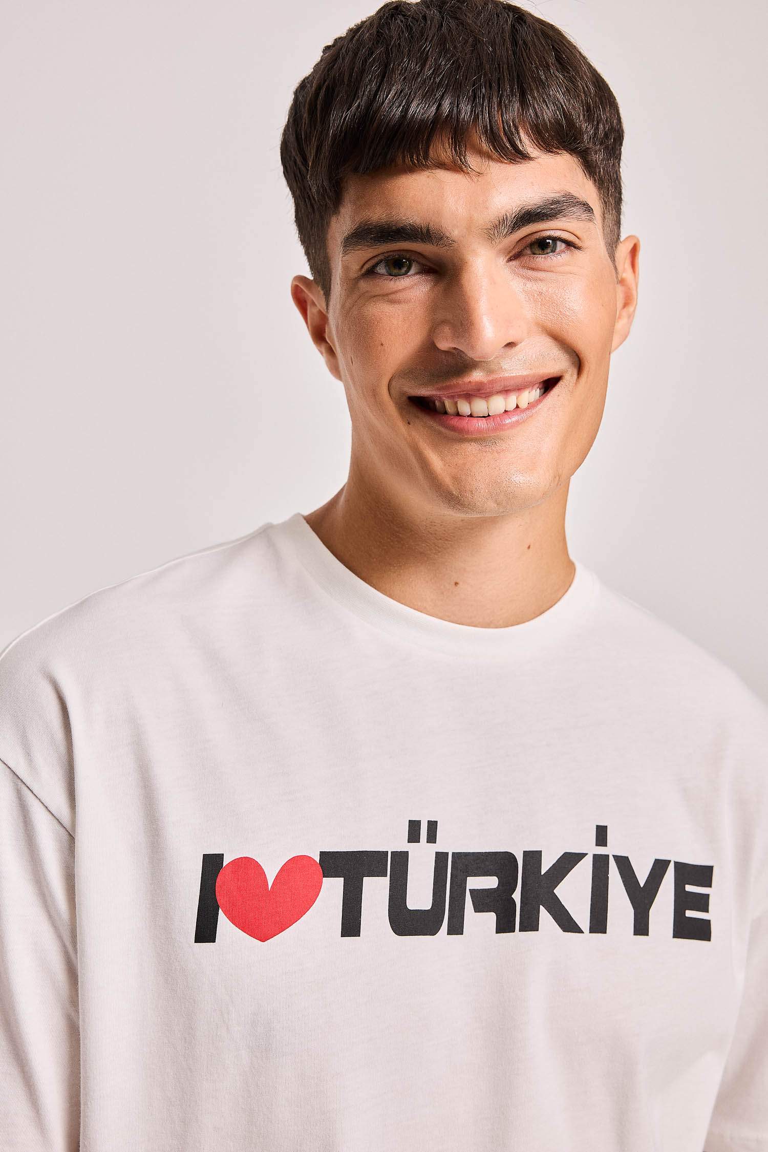 T-Shirt Oversize imprimé à Manches Courtes