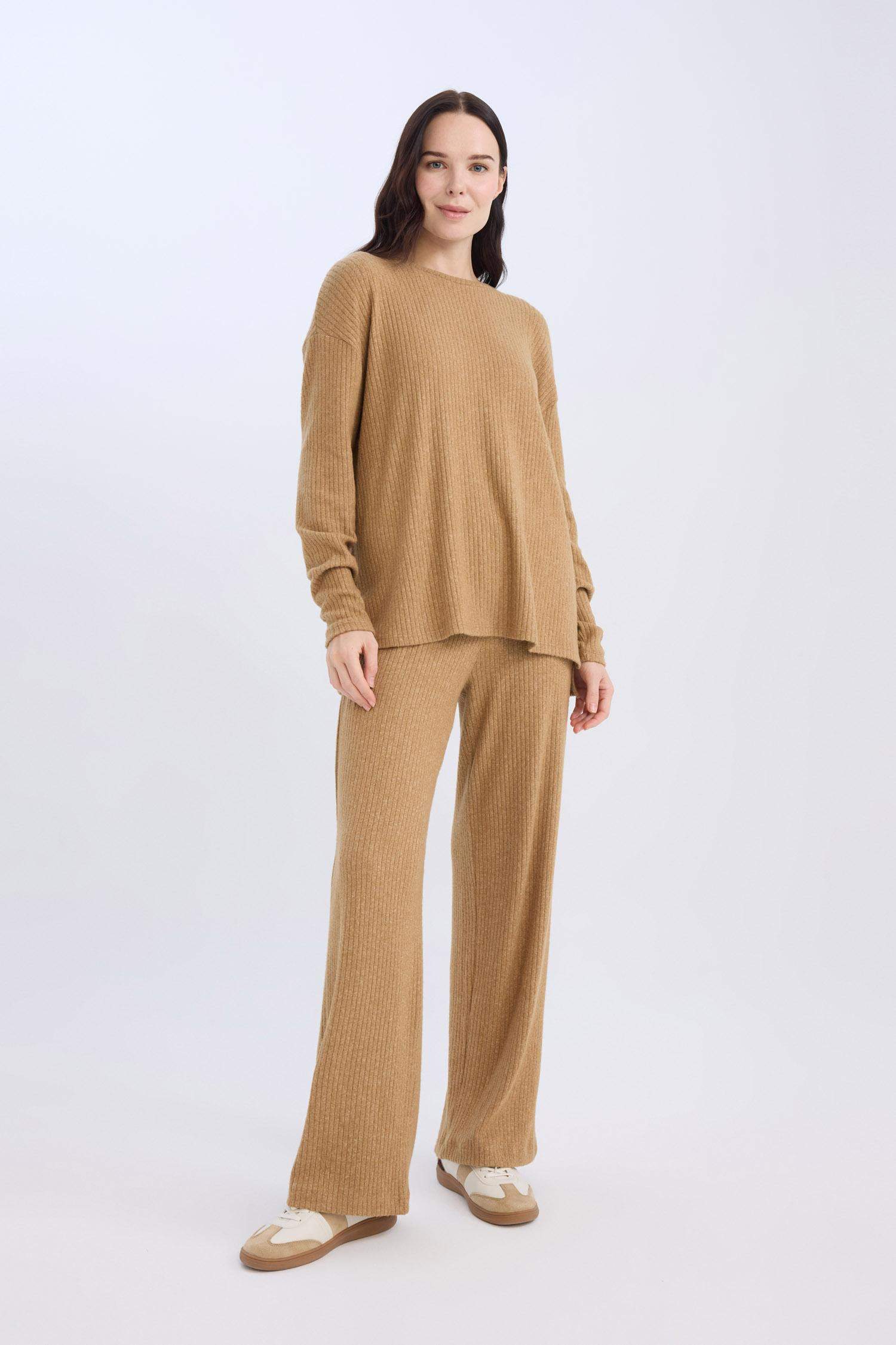 Pantolon Traditional Flare Fit Düz Paça Fitilli Kaşkorse