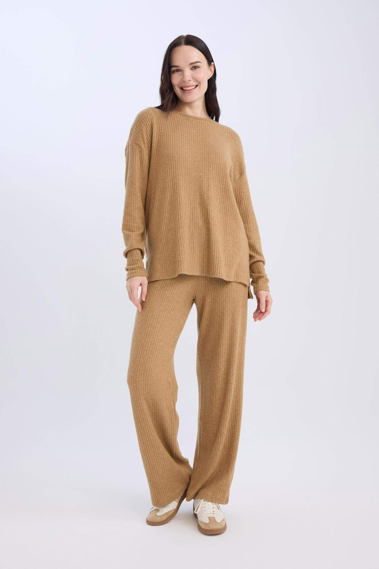 Pantolon Traditional Flare Fit Düz Paça Fitilli Kaşkorse