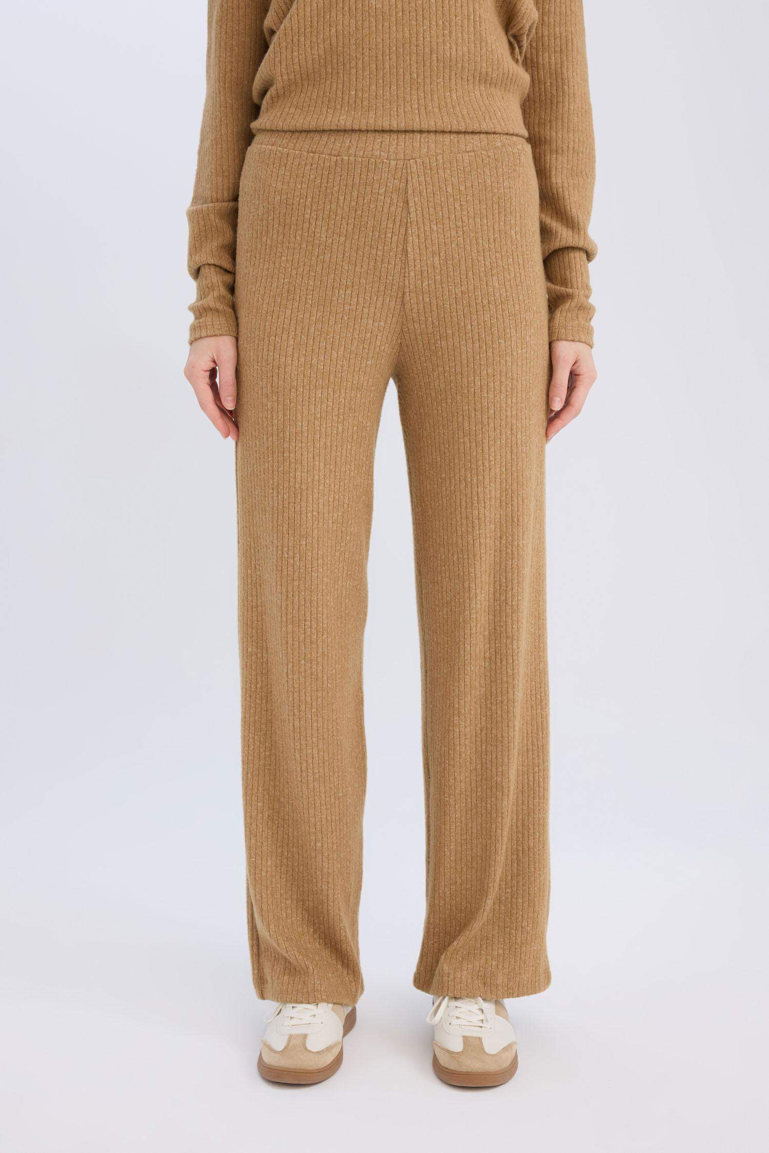 Pantolon Traditional Flare Fit Düz Paça Fitilli Kaşkorse