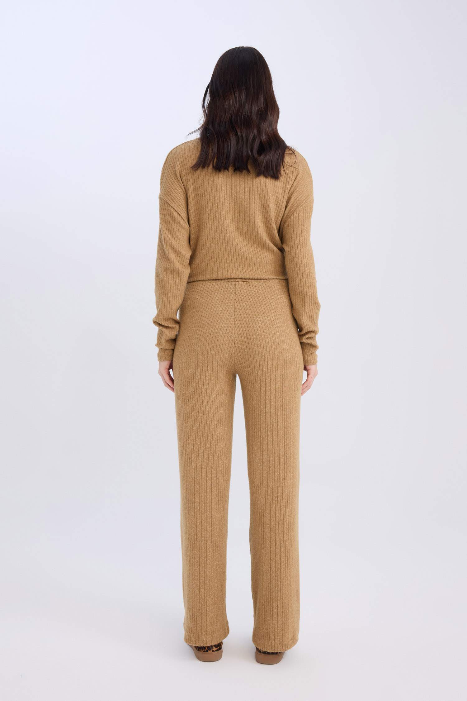 Pantolon Traditional Flare Fit Düz Paça Fitilli Kaşkorse