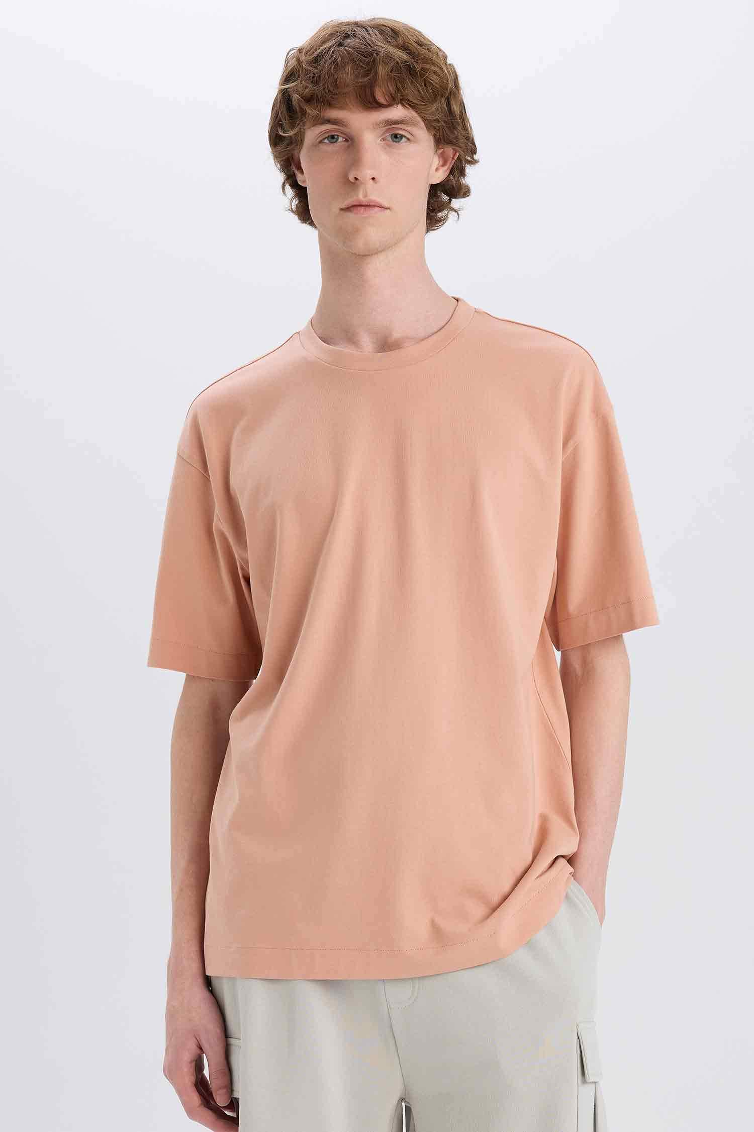 дөңгелек жаға Қысқа жеңді футболка