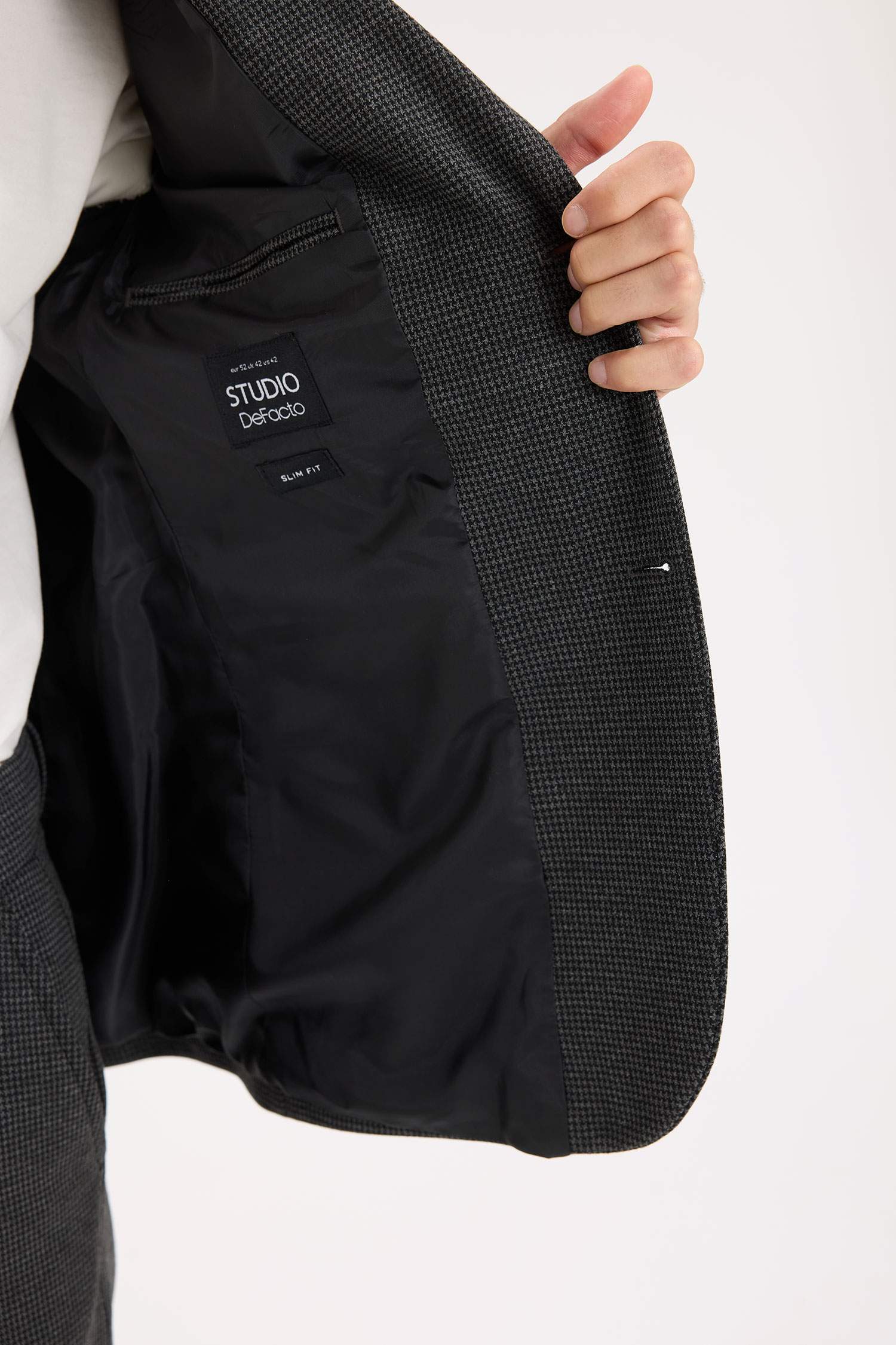 سترة بليزر سليم فيت بياخة جاكيت وأزرار