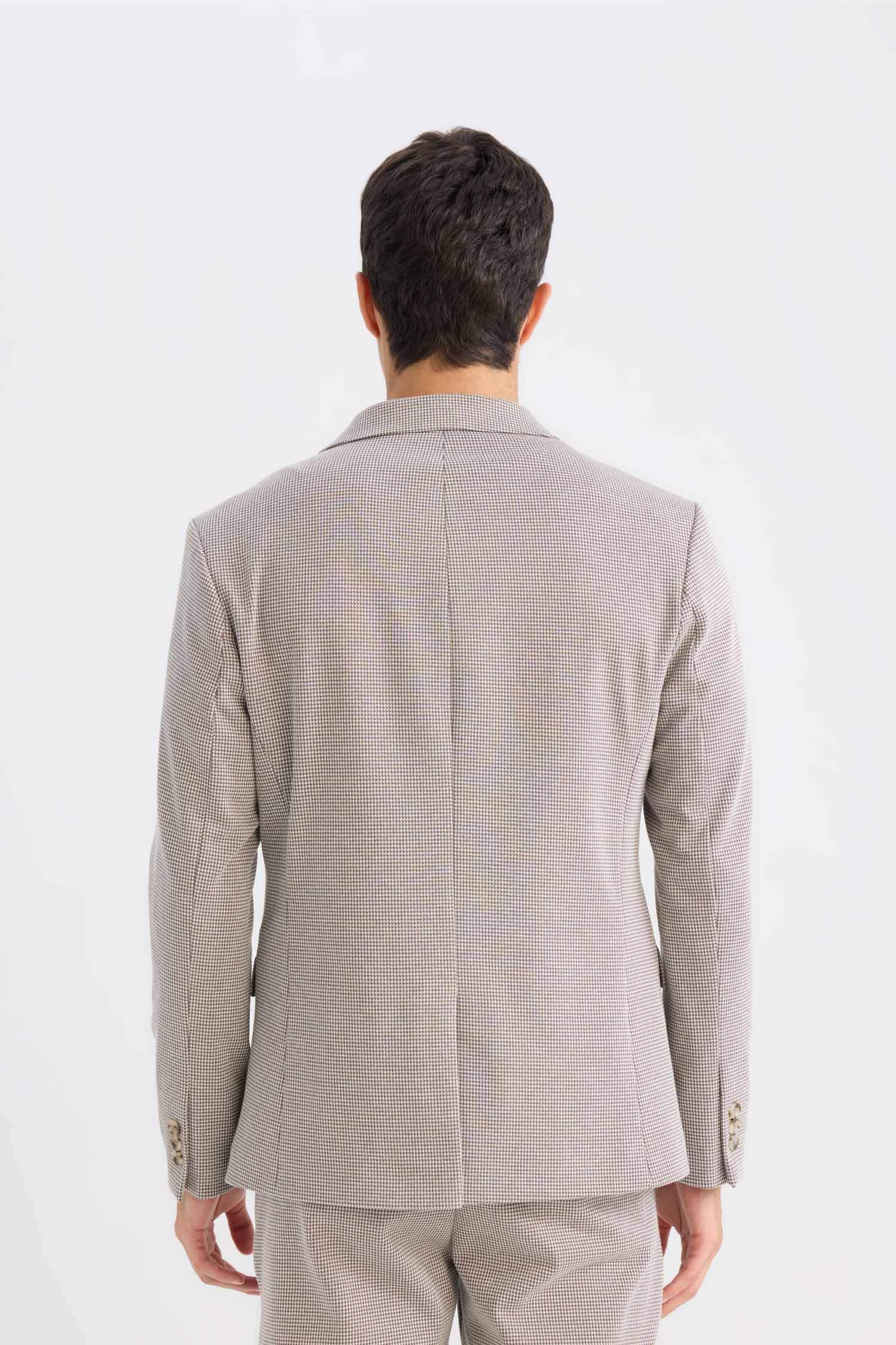 سترة بليزر سليم فيت بياخة جاكيت وأزرار