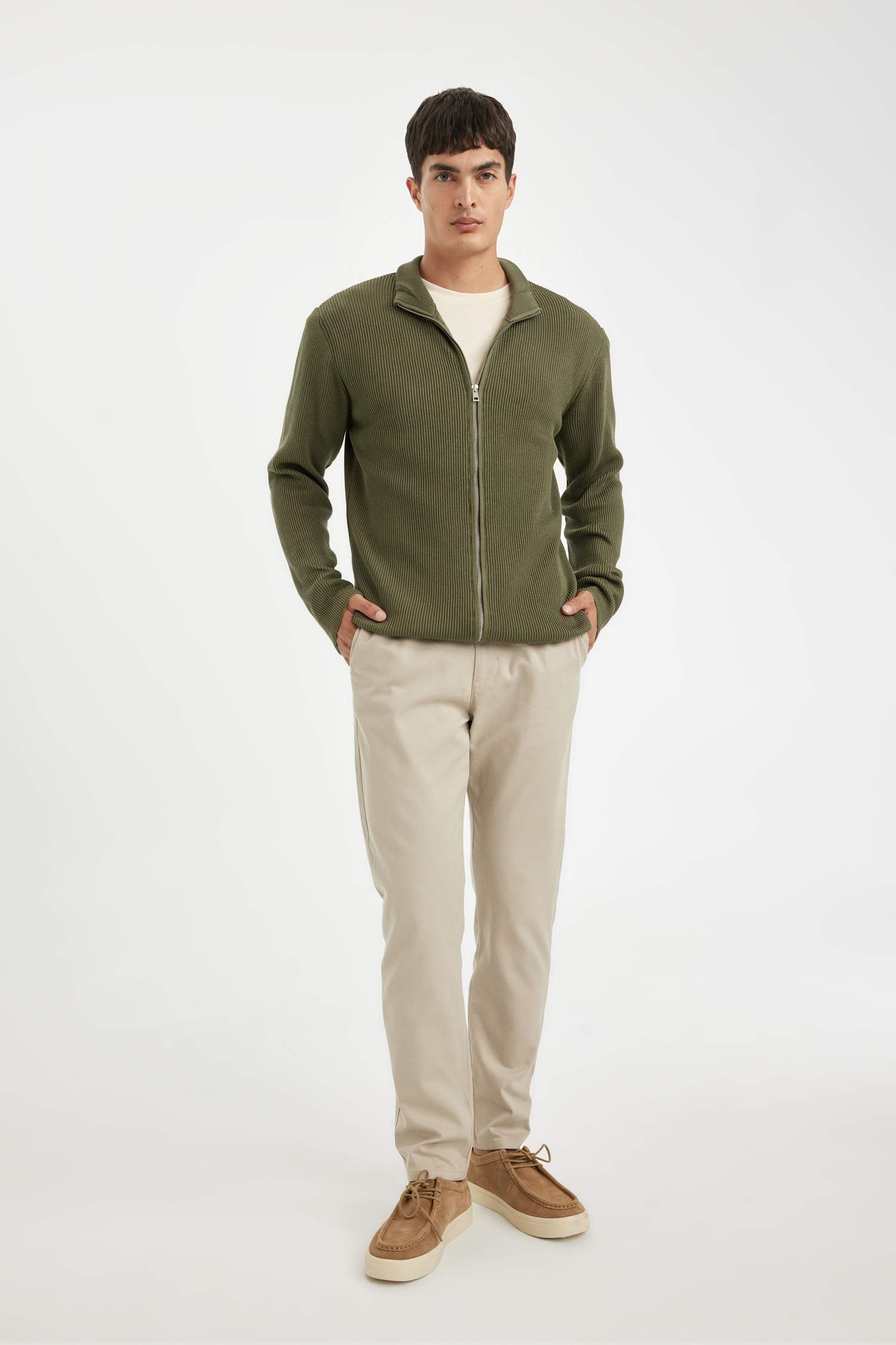 jogger Super Skinny Hem Cotton Trousers