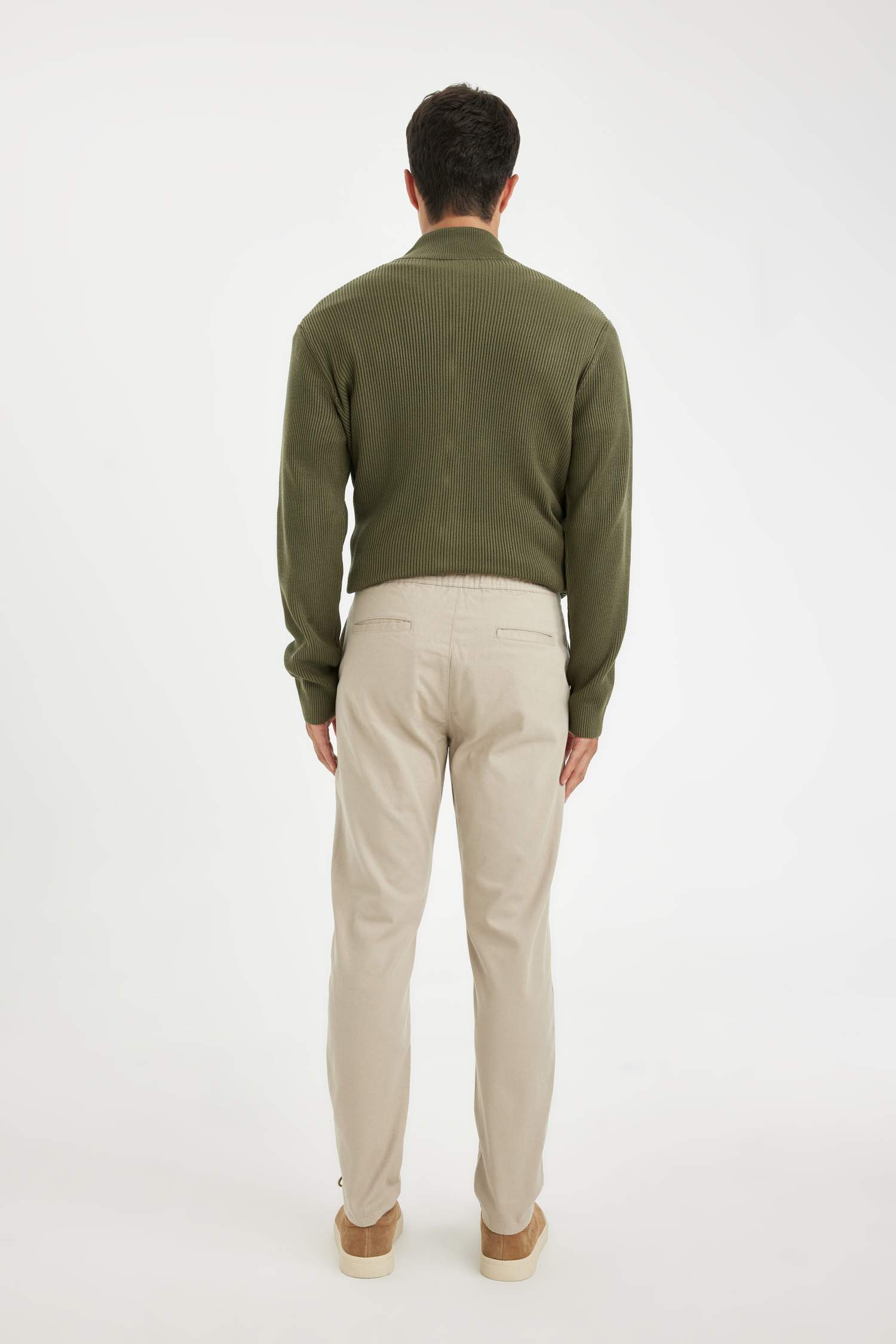 jogger Super Skinny Hem Cotton Trousers