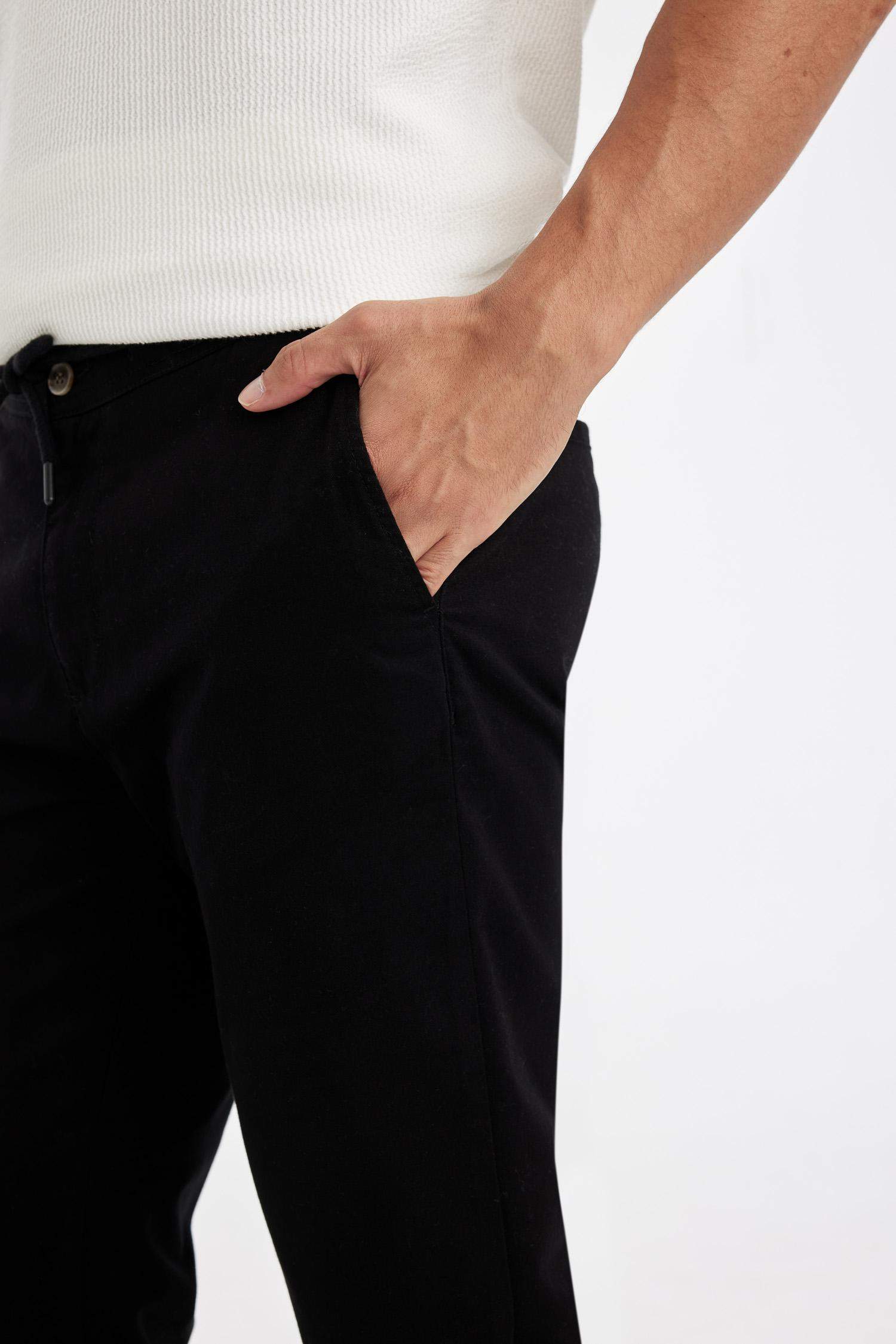 jogger Super Skinny Hem Cotton Trousers