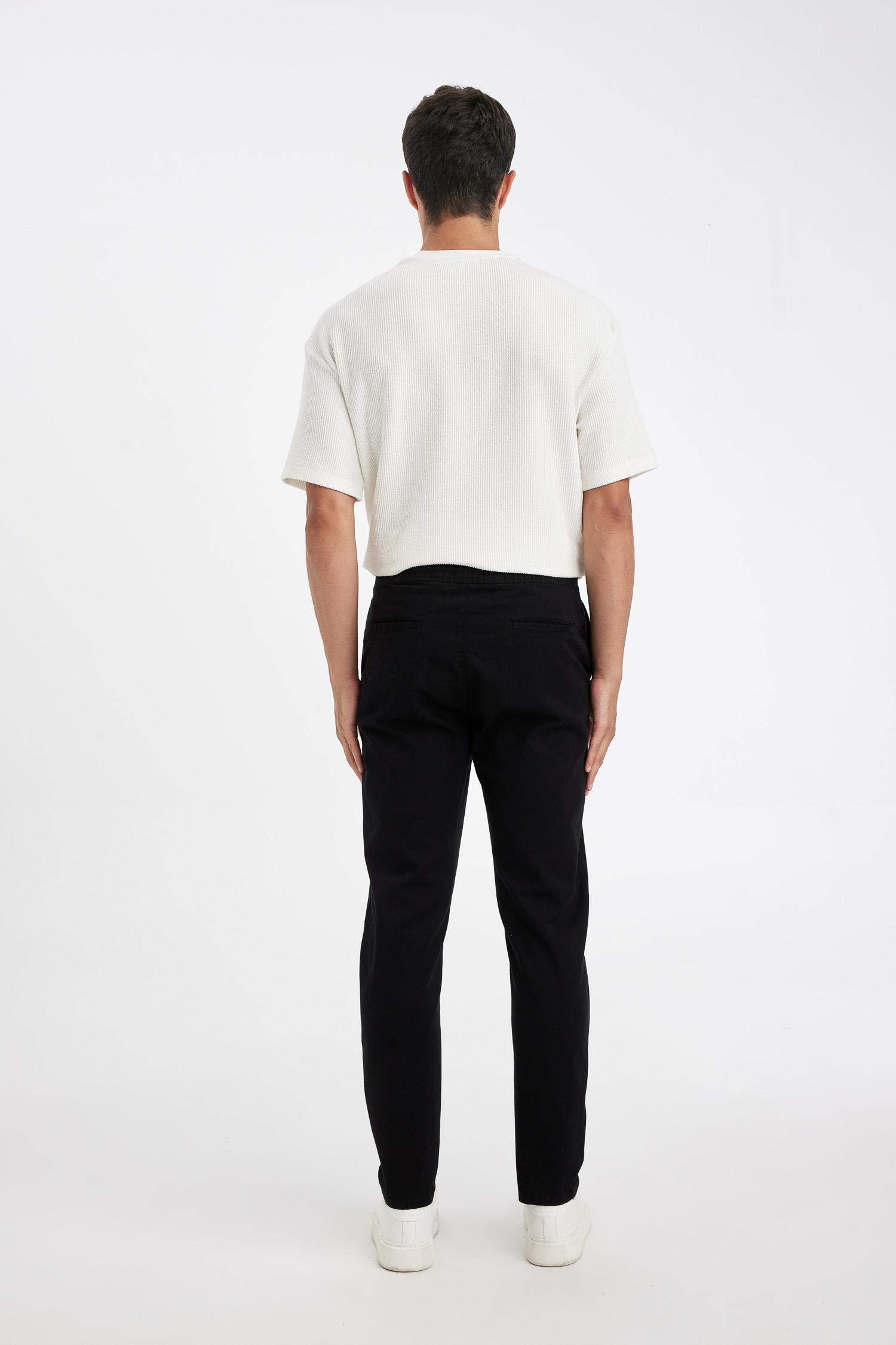 jogger Super Skinny Hem Cotton Trousers