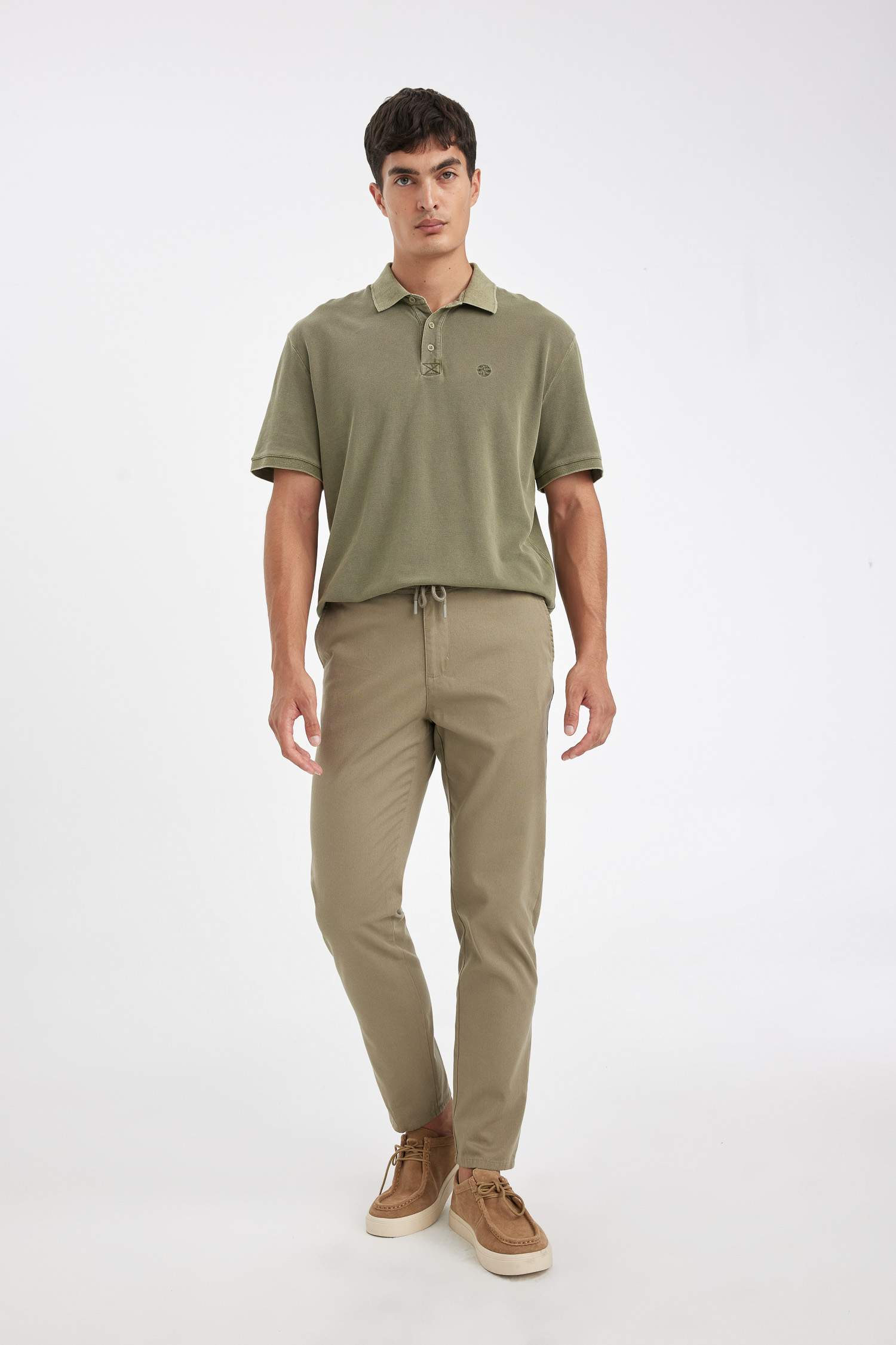 jogger Super Skinny Hem Cotton Trousers