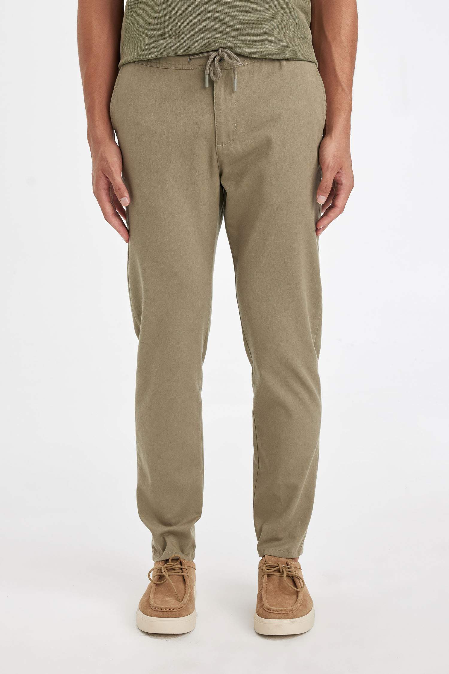 jogger Super Skinny Hem Cotton Trousers