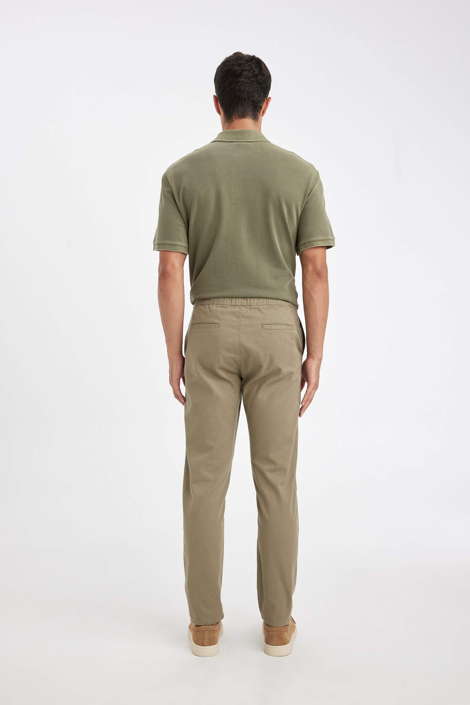 jogger Super Skinny Hem Cotton Trousers