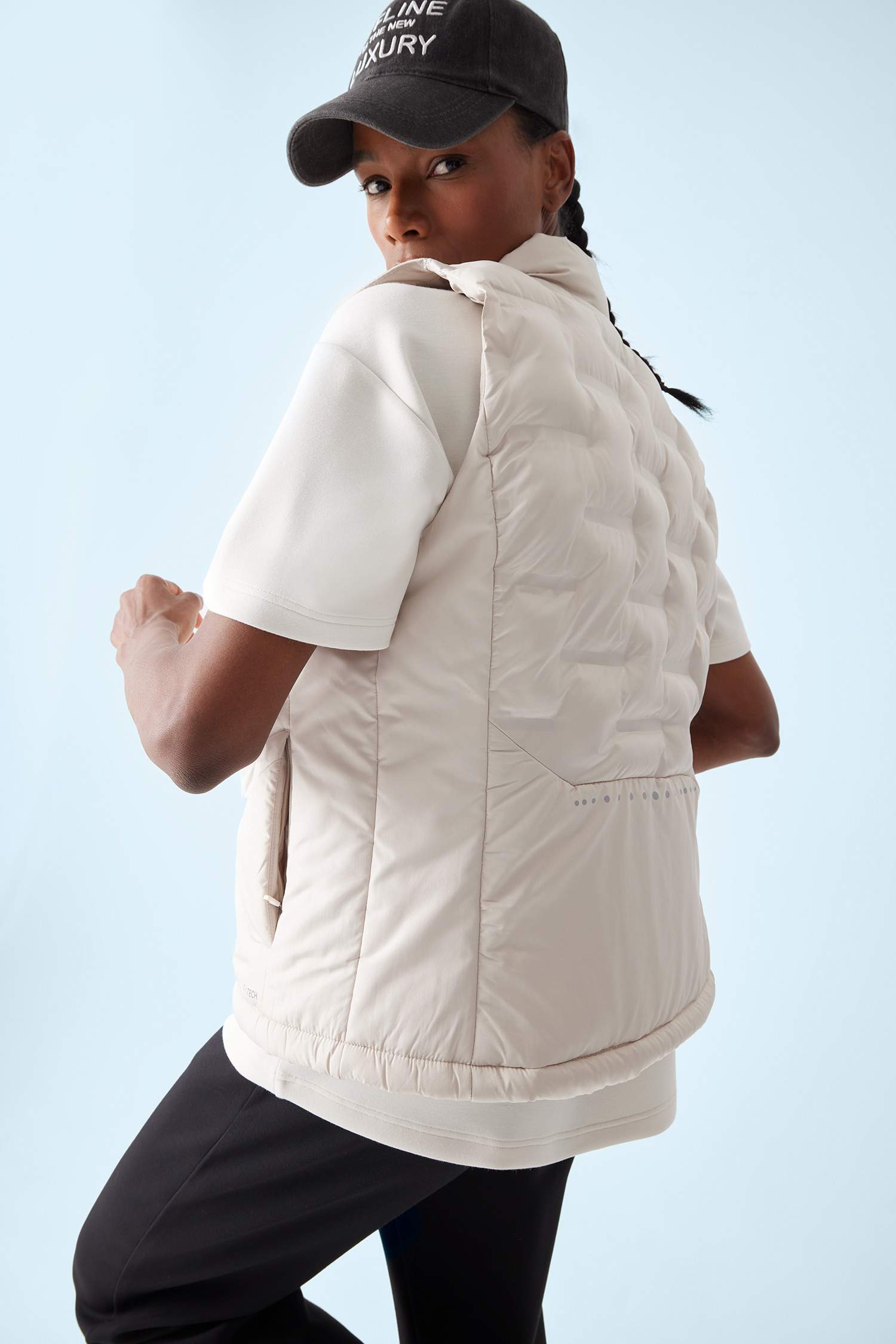 DeFactoFit Stand Collar Zippered Waterproof Sports Puffer Vest