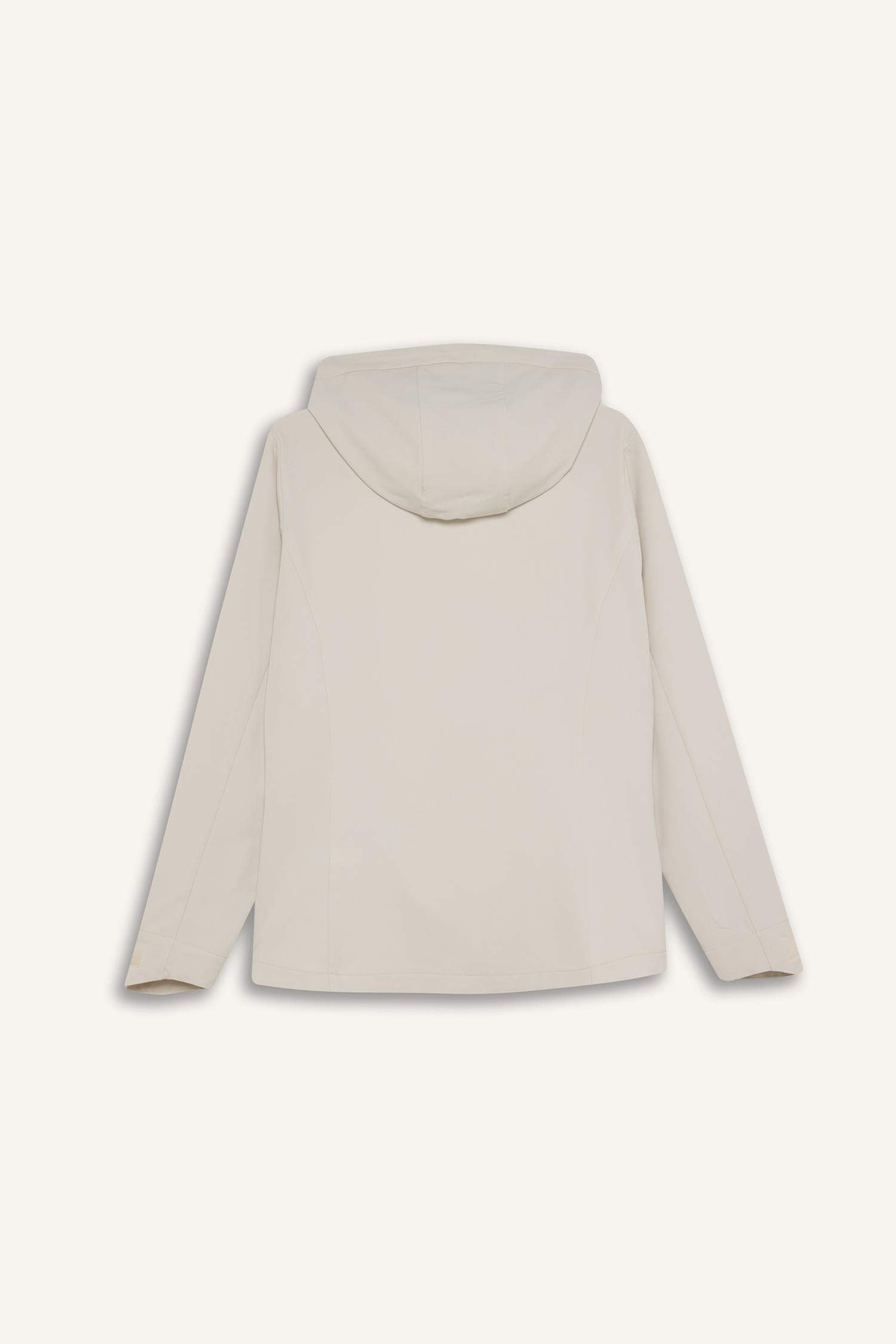 Su İtici Regular Fit Kapüşonlu Fermuarlı Cepli Esnek Dokulu Mevsimlik Baharlık Mont