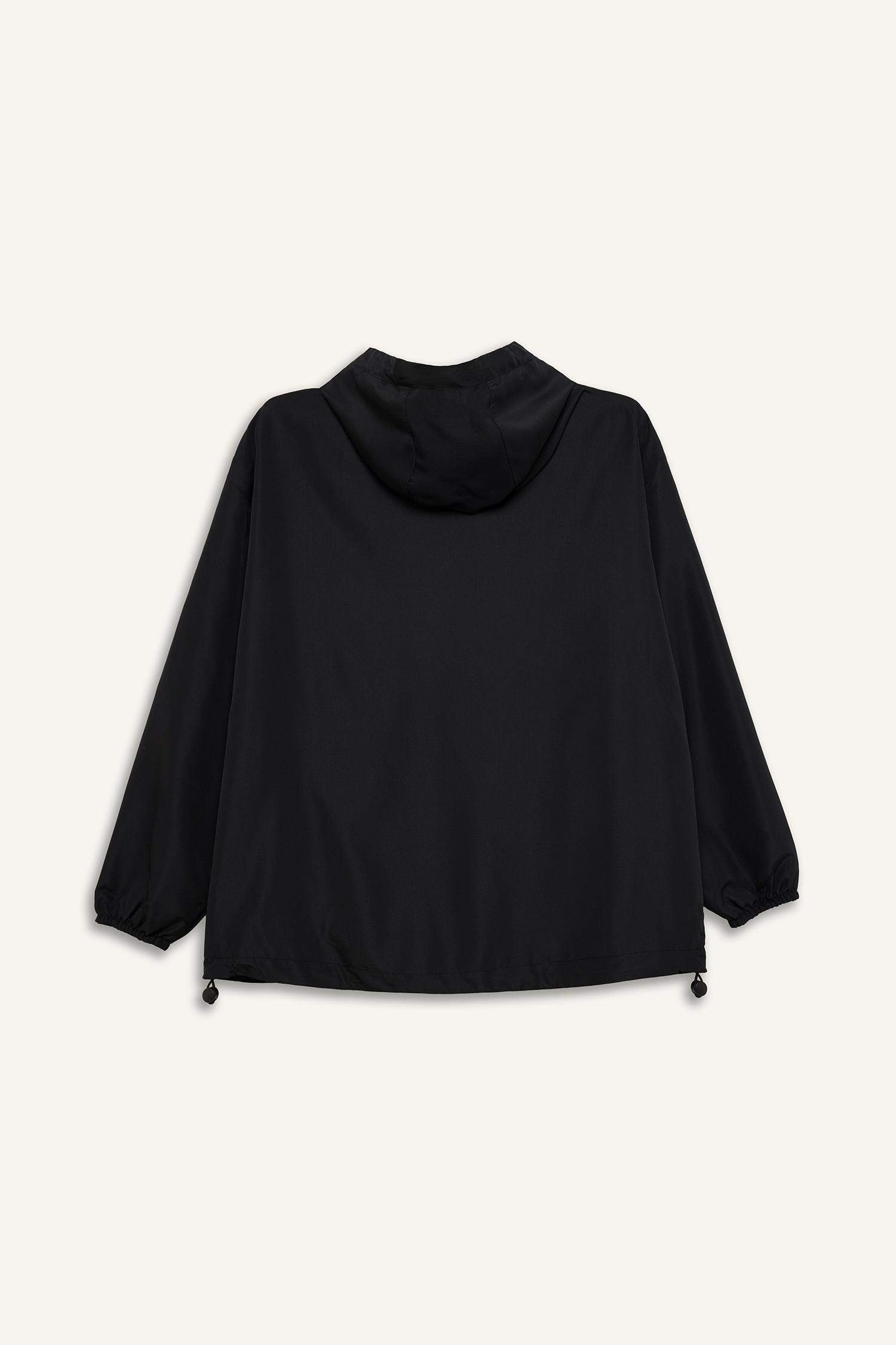 Su İtici Rüzgar Geçirmez Regular Fit Fermuarlı Cepli Esnek Dokulu Mevsimlik Baharlık Mont