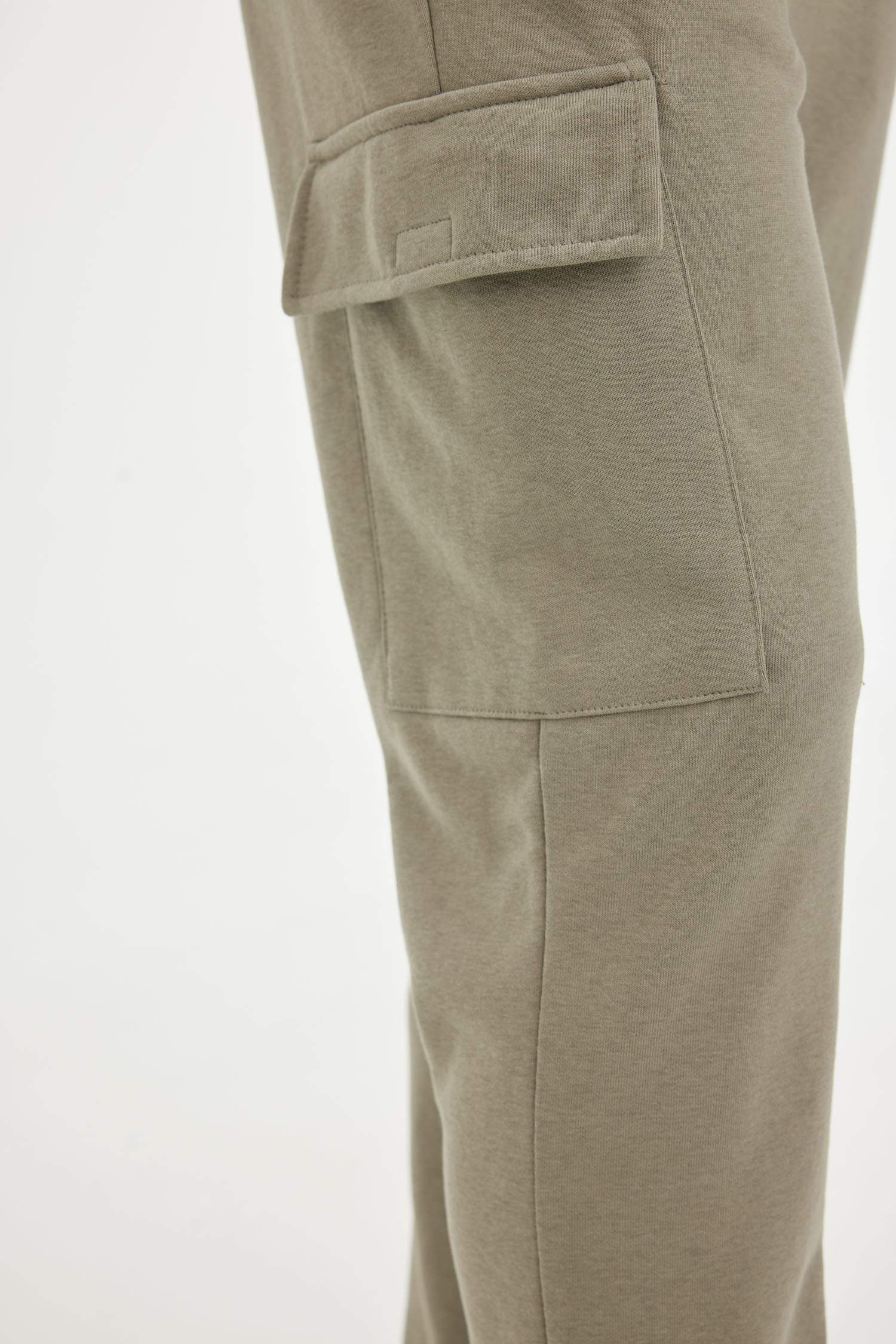 Eşofman Altı Slim Fit Dar Kesim Kargo Cepli Düz Paça