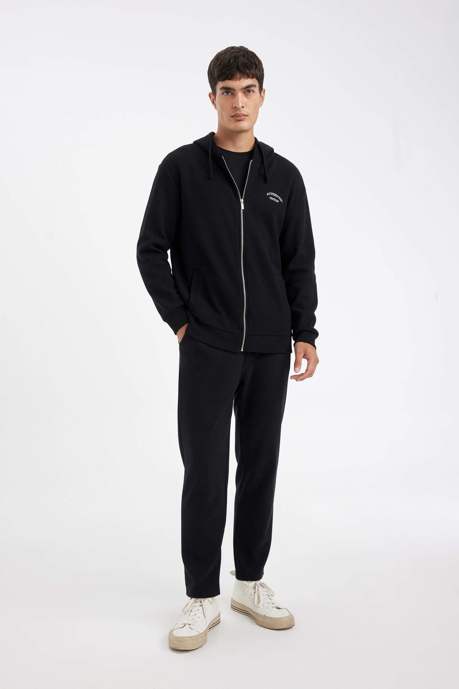 Eşofman Altı Slim Fit Dar Kesim Beli Bağcıklı Cepli Düz Paça 