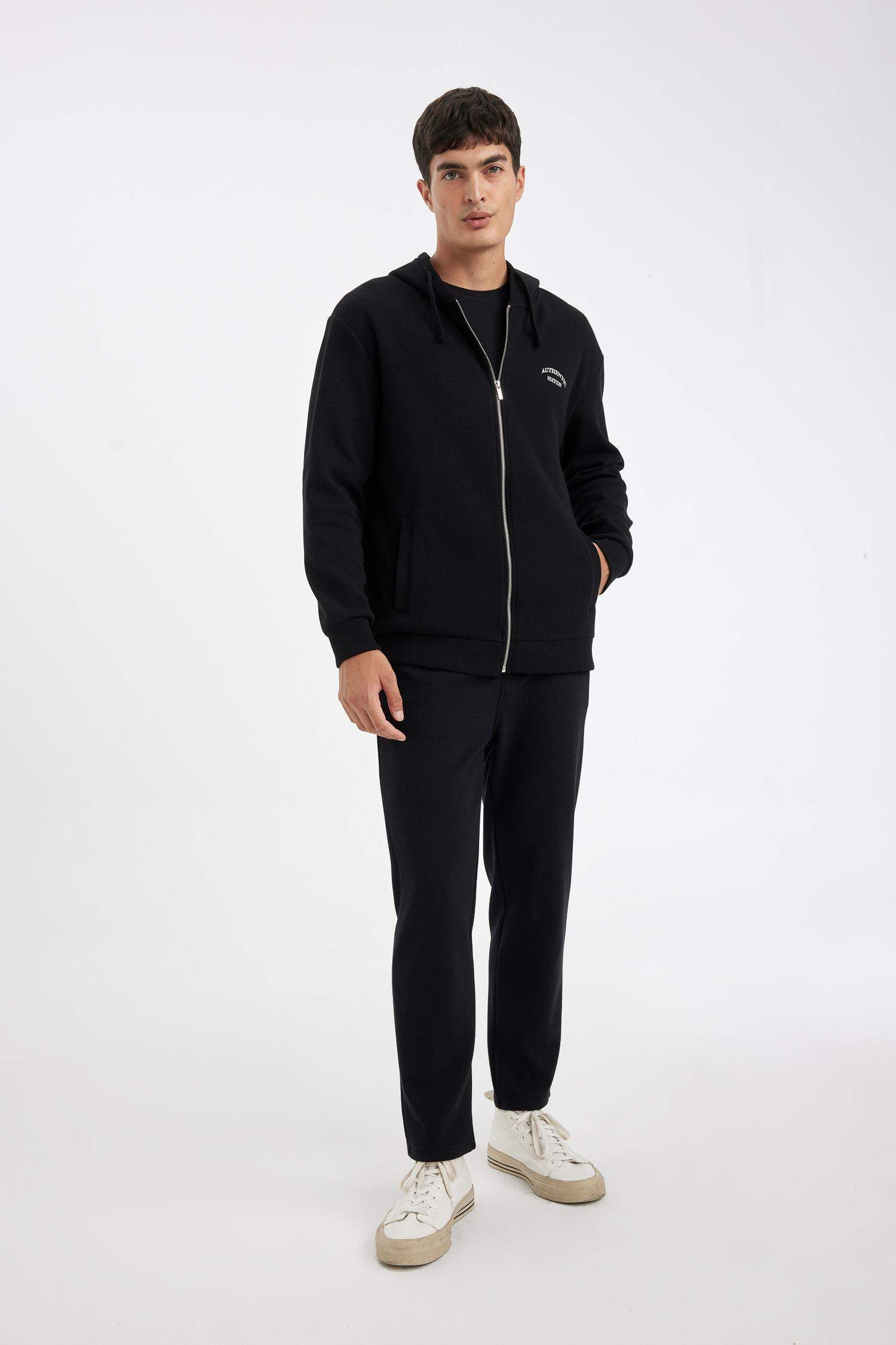 Eşofman Altı Slim Fit Dar Kesim Beli Bağcıklı Cepli Düz Paça 