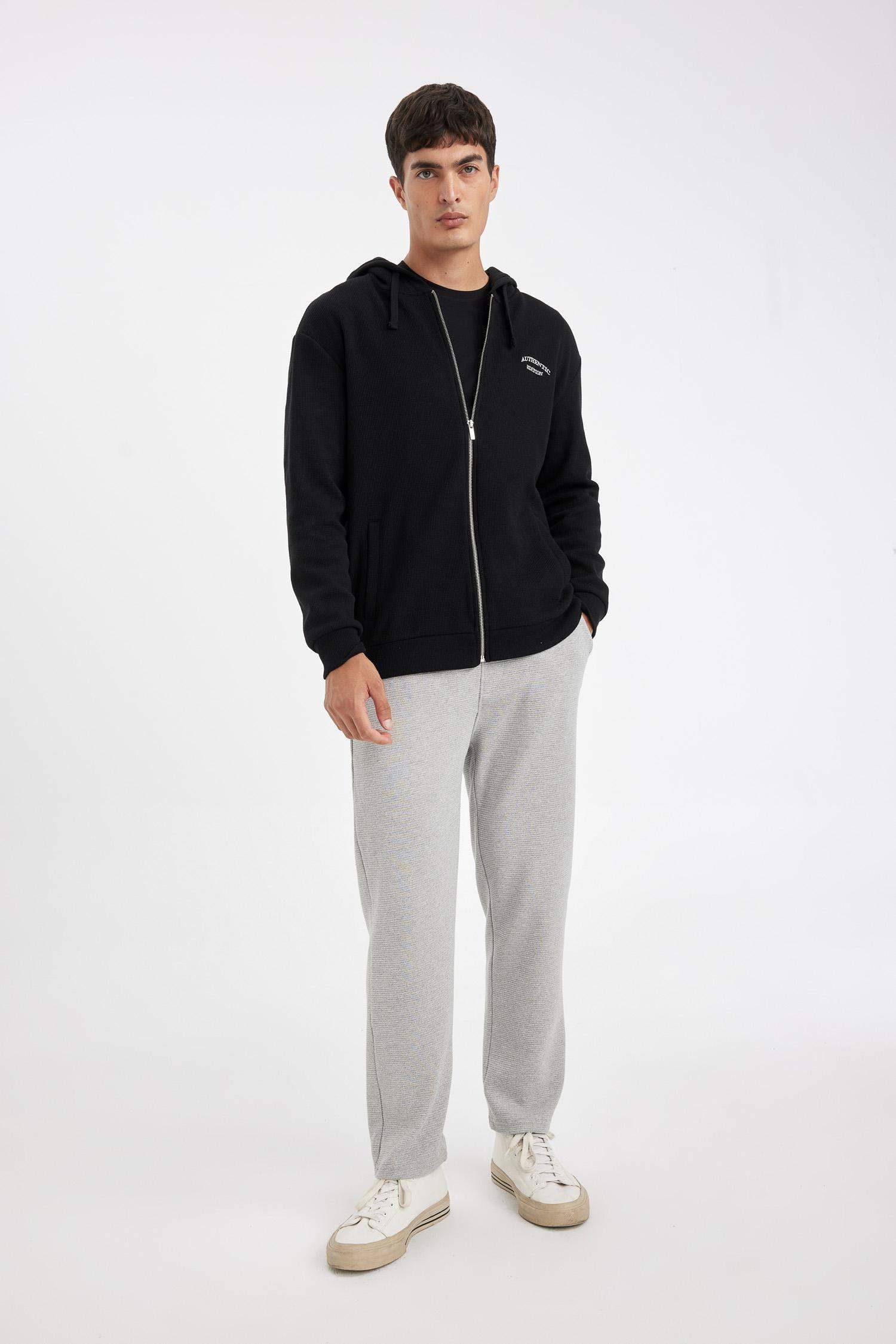 Eşofman Altı Slim Fit Dar Kesim Beli Bağcıklı Cepli Düz Paça